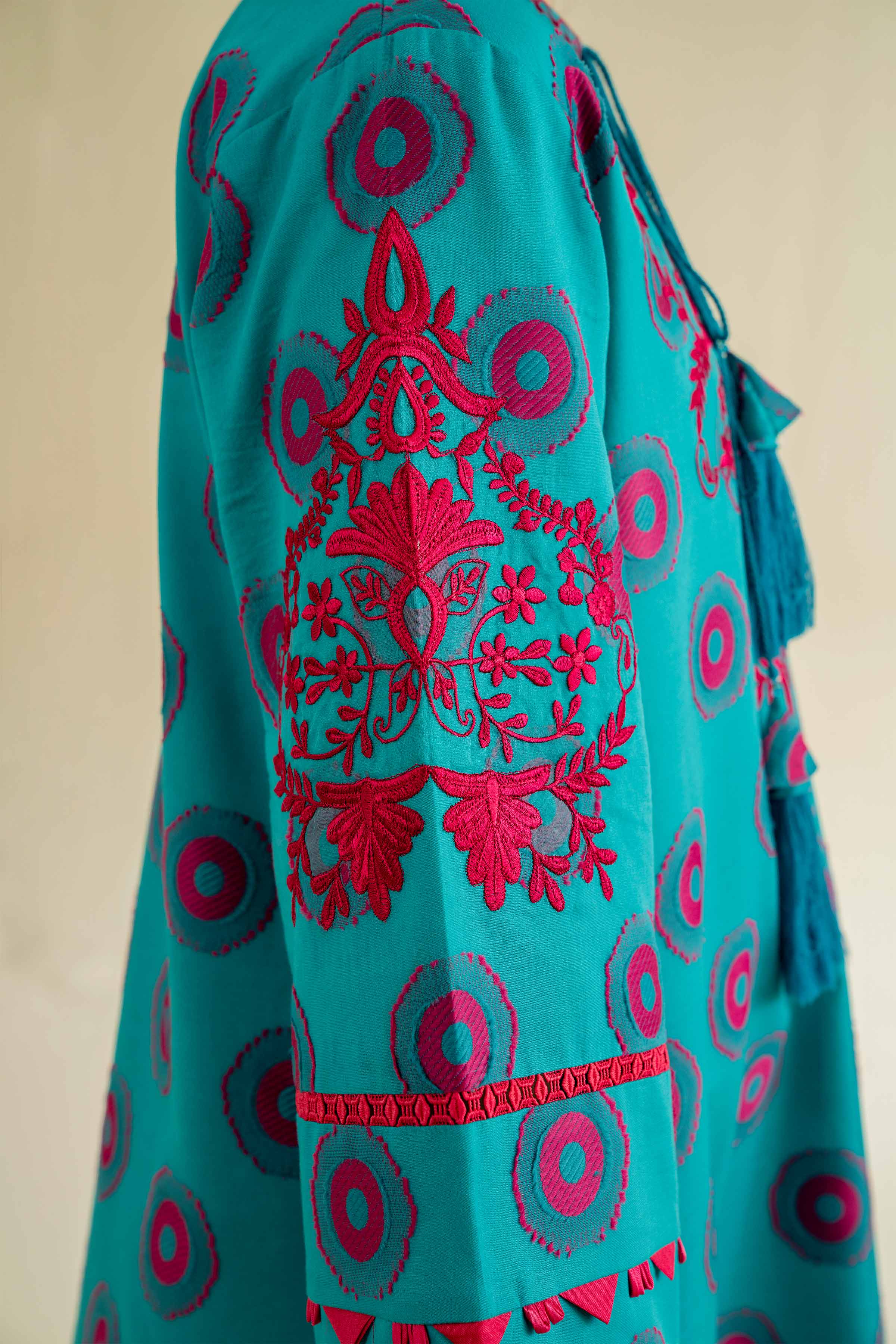 3 Piece - Jacquard Embroidered Suit - 42501094 - Image 7