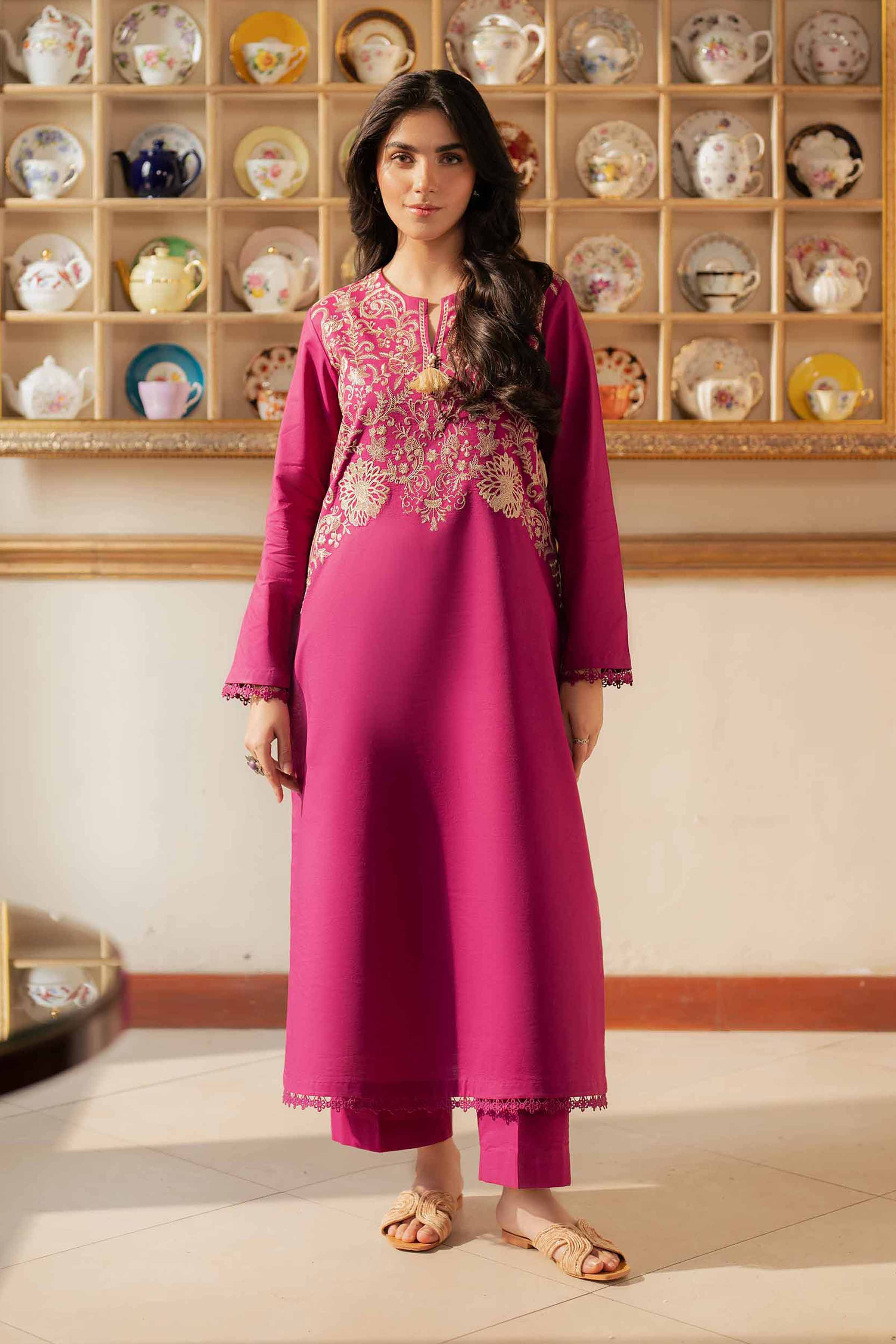 2 Piece - Dyed Embroidered Suit - 42501139