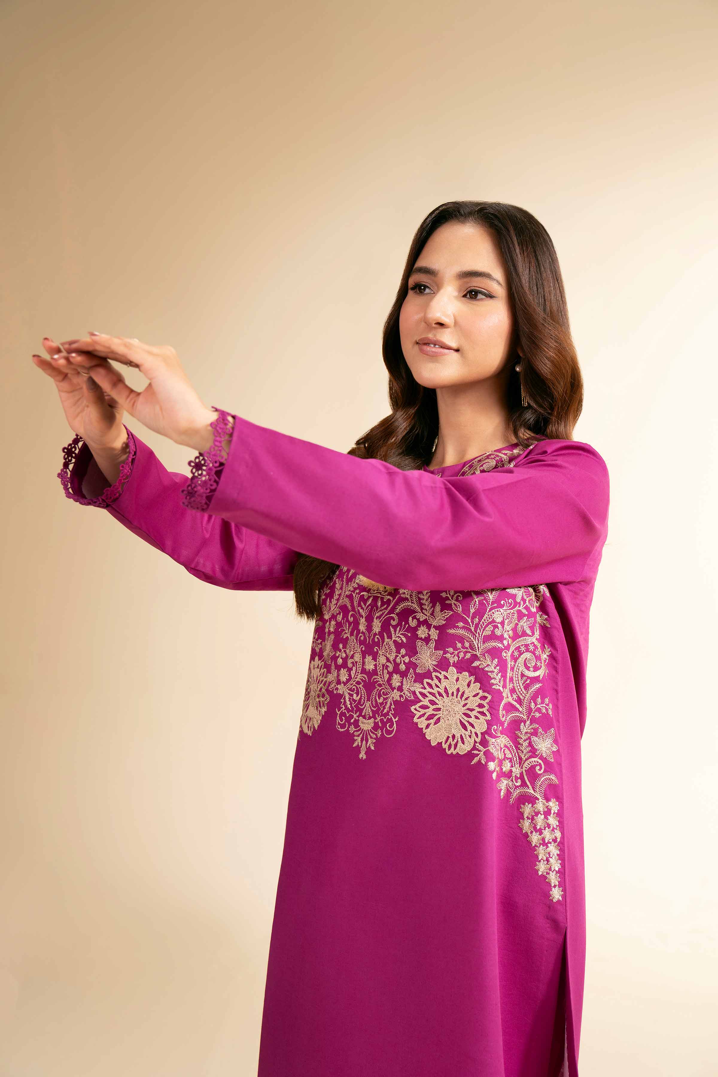 2 Piece - Dyed Embroidered Suit - 42501139 - Image 4