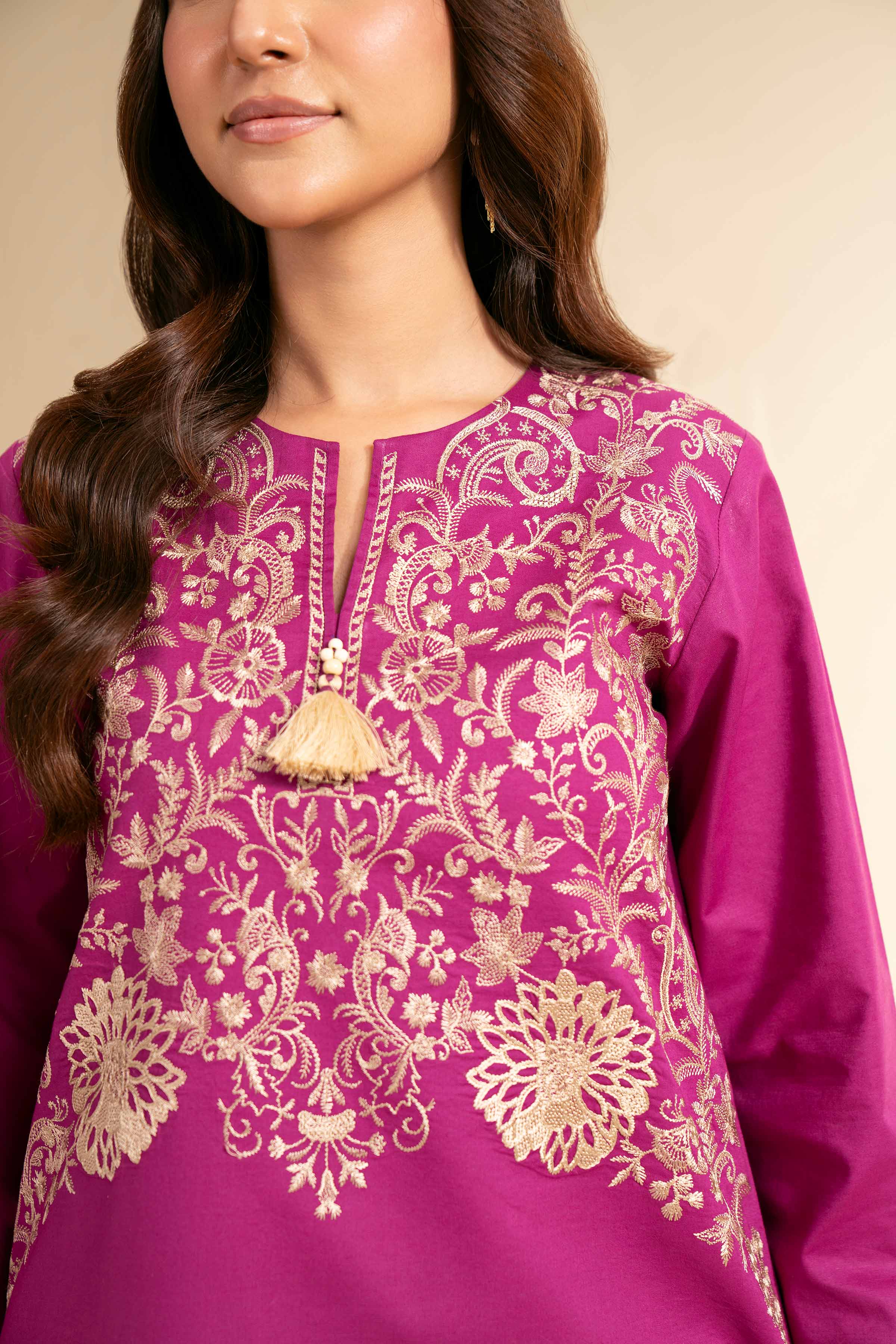 2 Piece - Dyed Embroidered Suit - 42501139 - Image 5