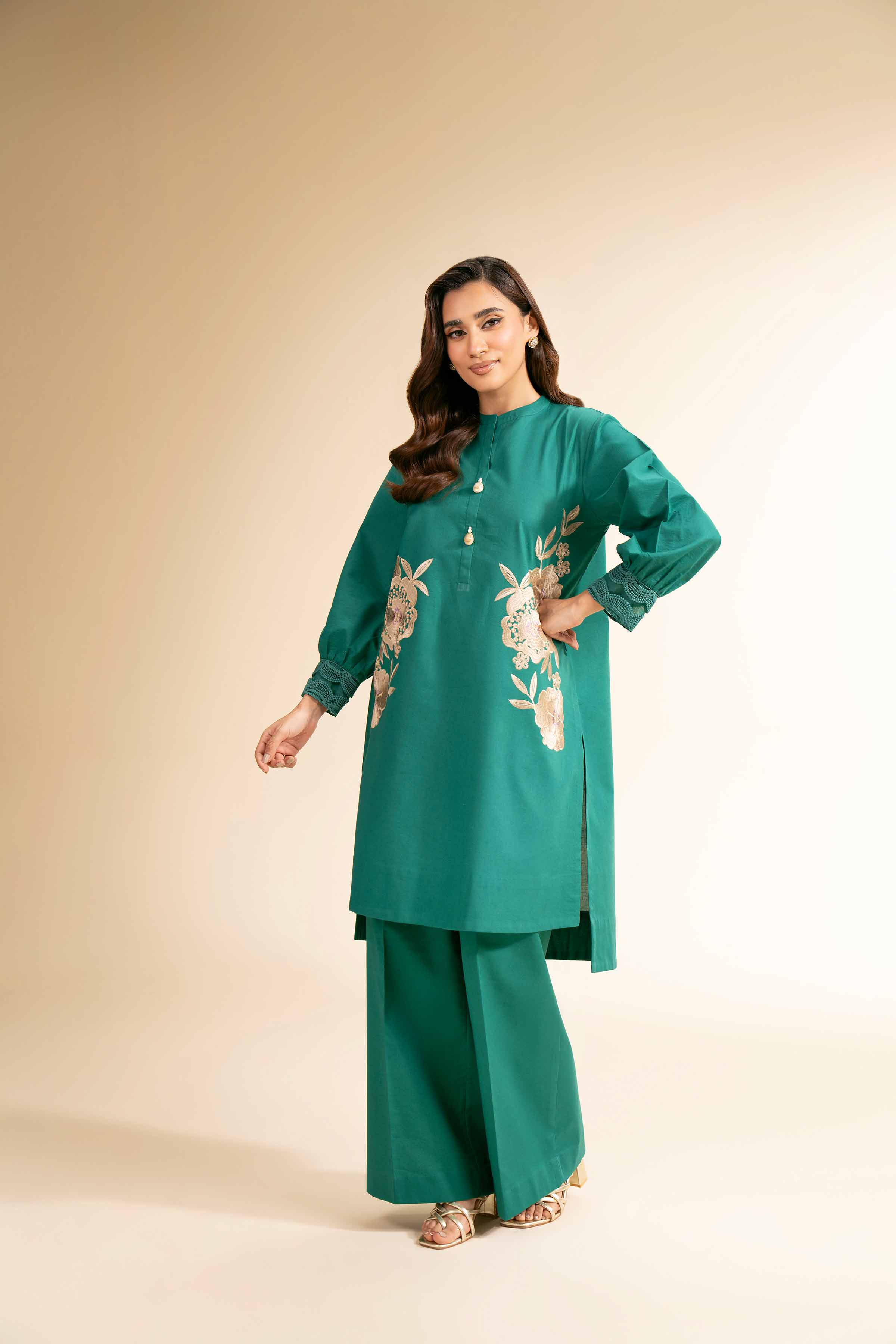 2 Piece - Dyed Embroidered Suit - 42501141 - Image 5