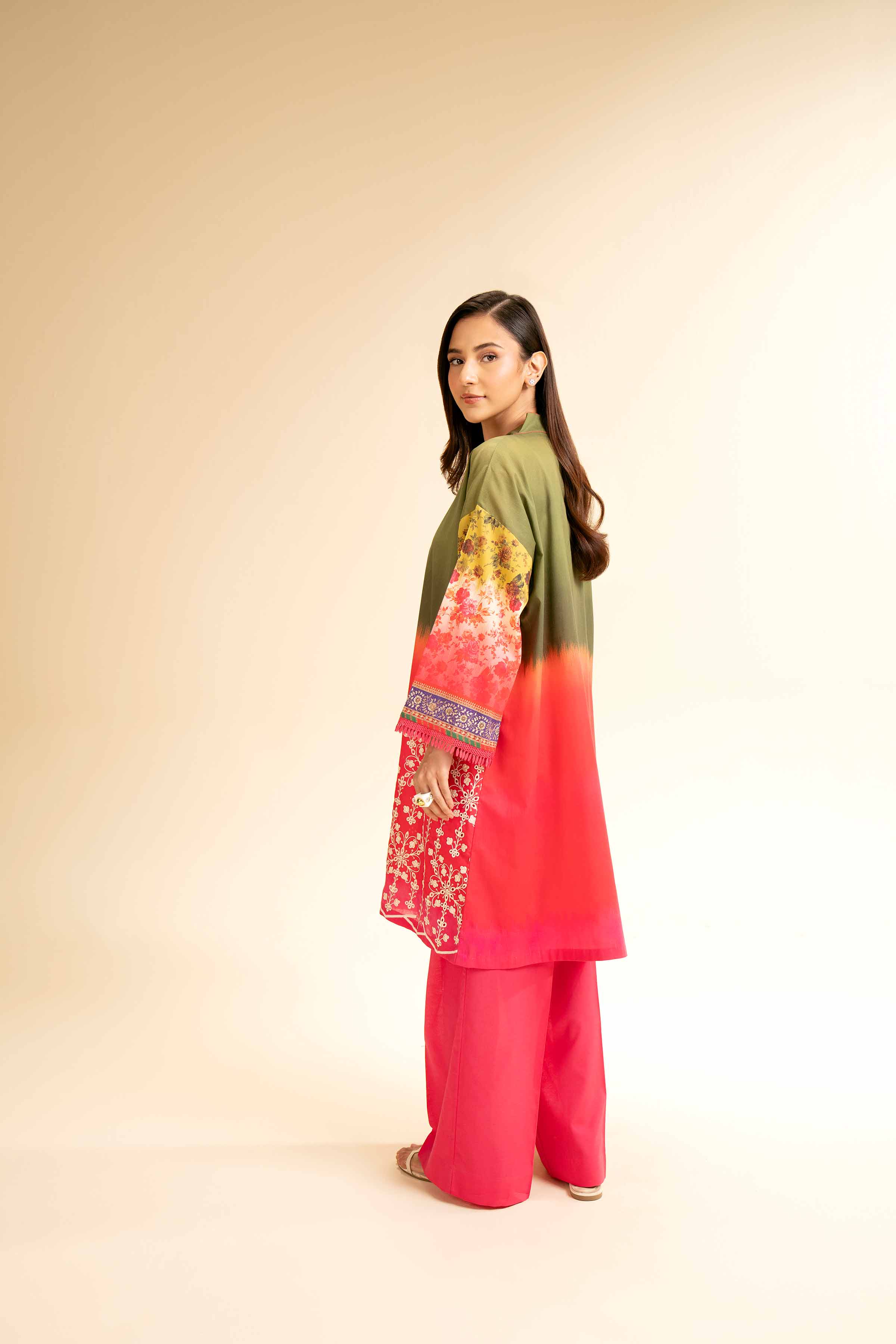 2 Piece - Digital Printed Embroidered Suit - 42501150 - Image 3
