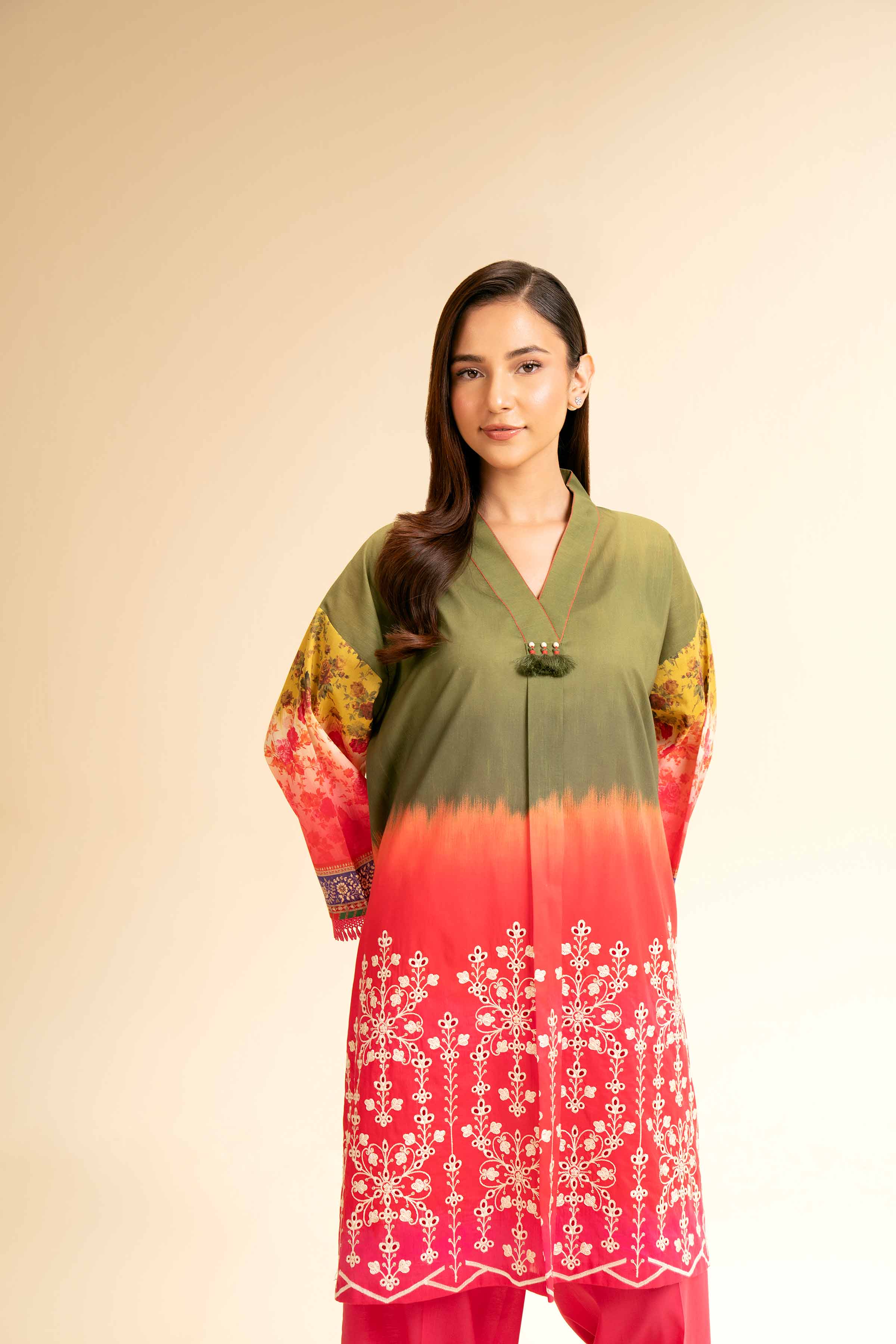 2 Piece - Digital Printed Embroidered Suit - 42501150 - Image 6