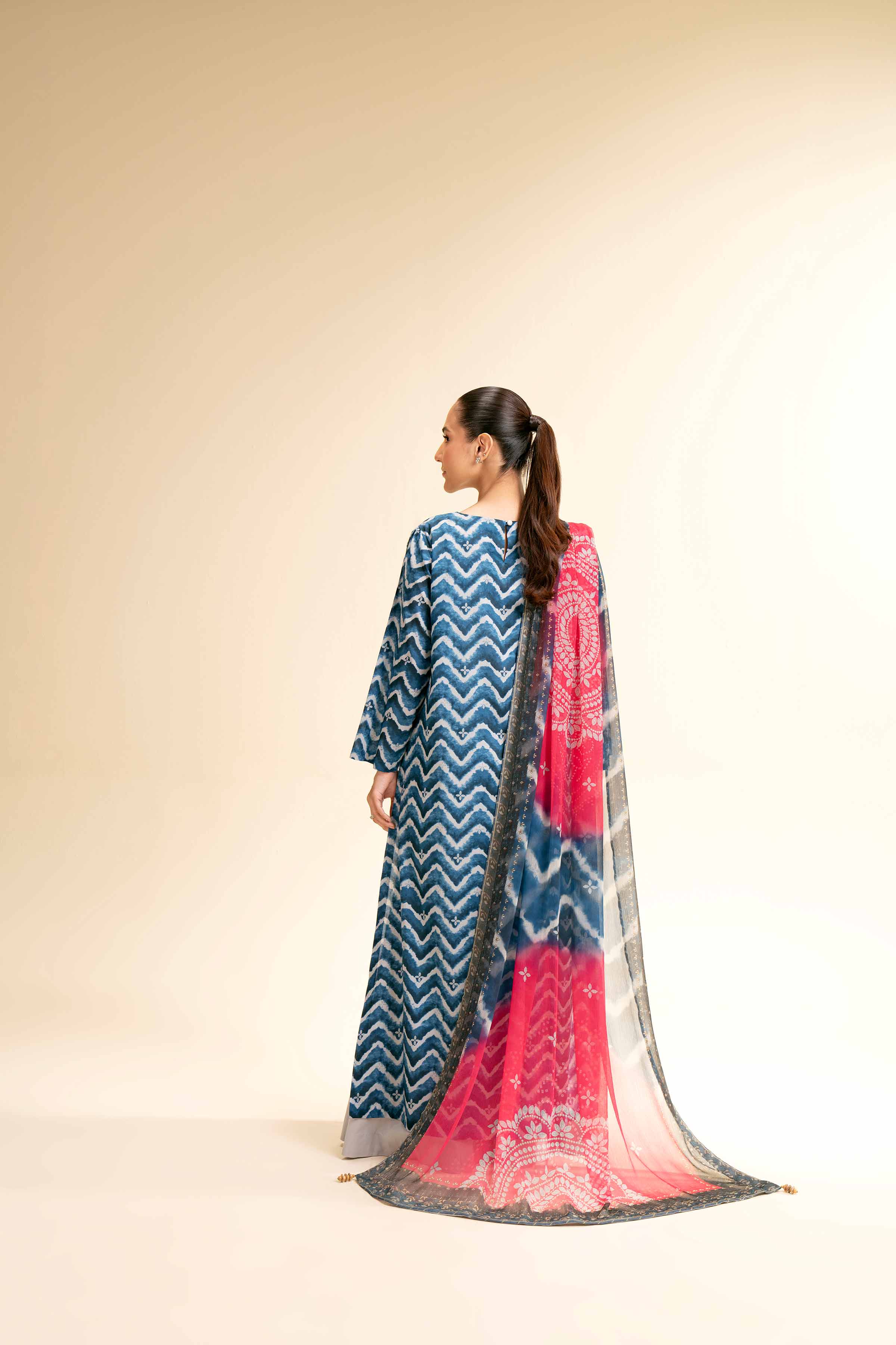 3 Piece - Printed Embroidered Suit - 42501220 - Image 3