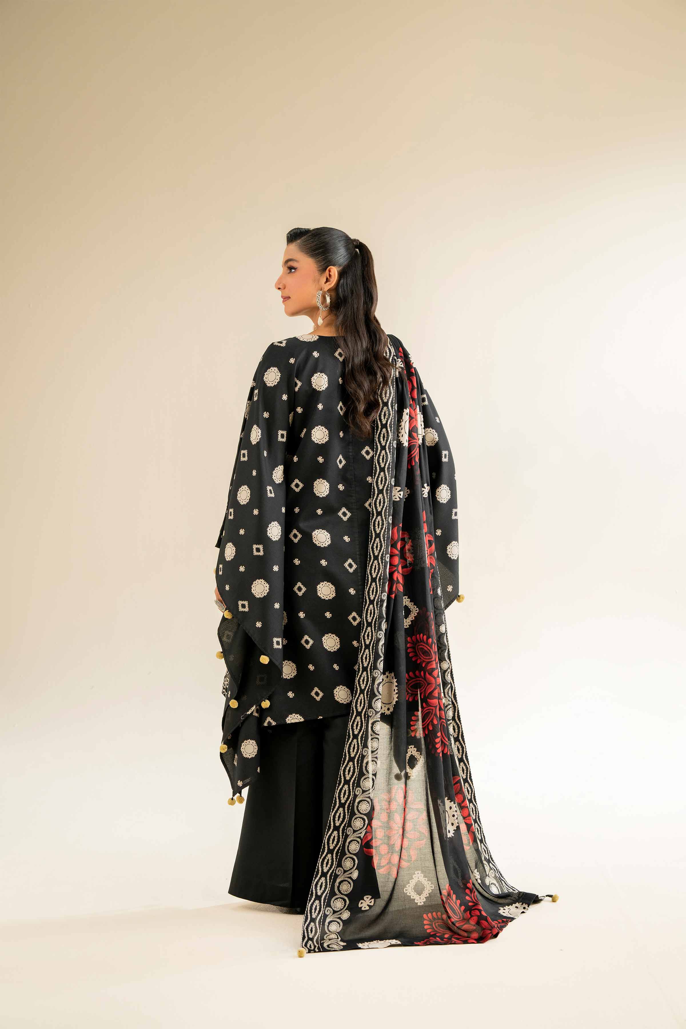 3 Piece - Printed Embroidered Suit - 42501242 - Image 5