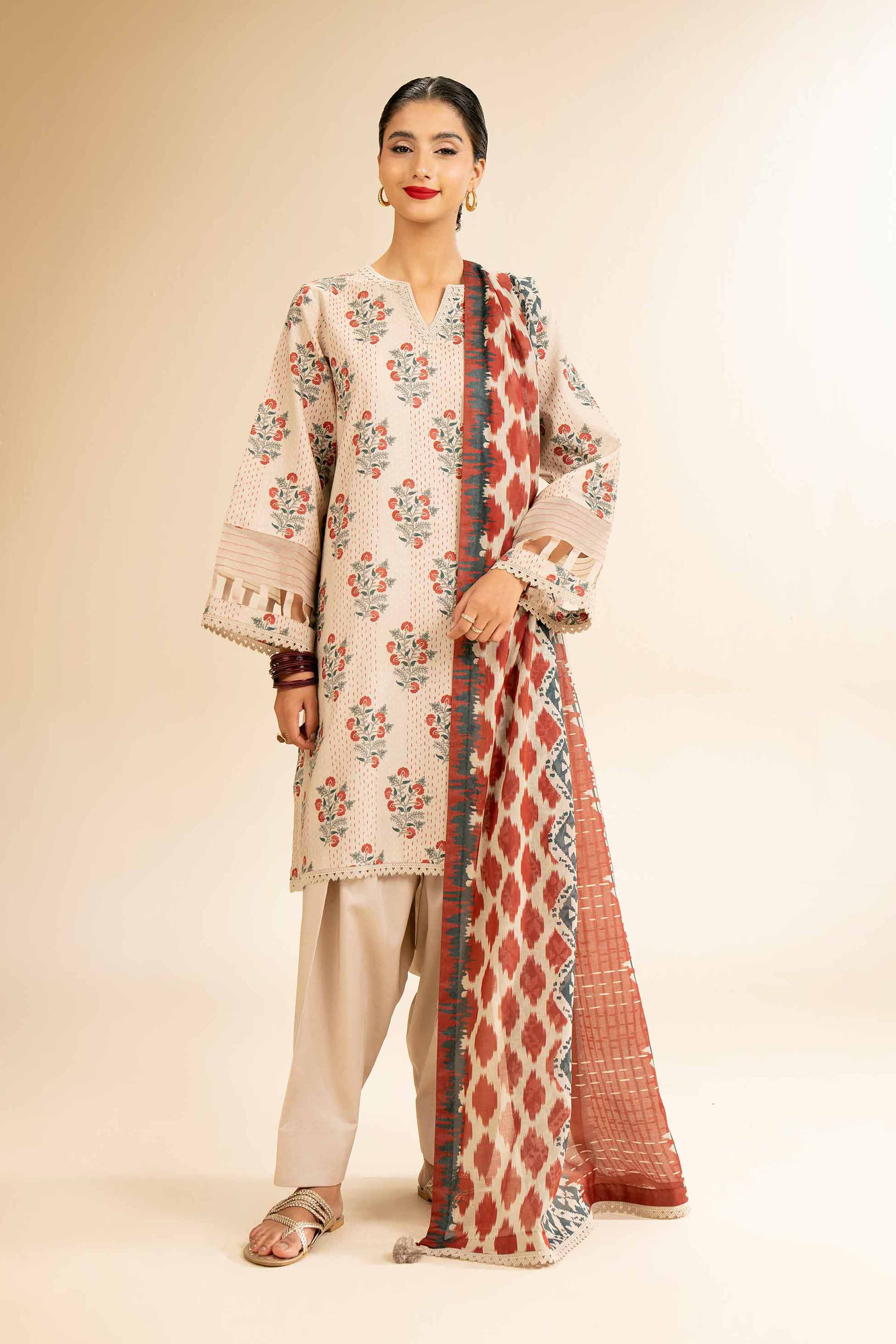 3 Piece - Printed Suit - 42501251 - Image 4