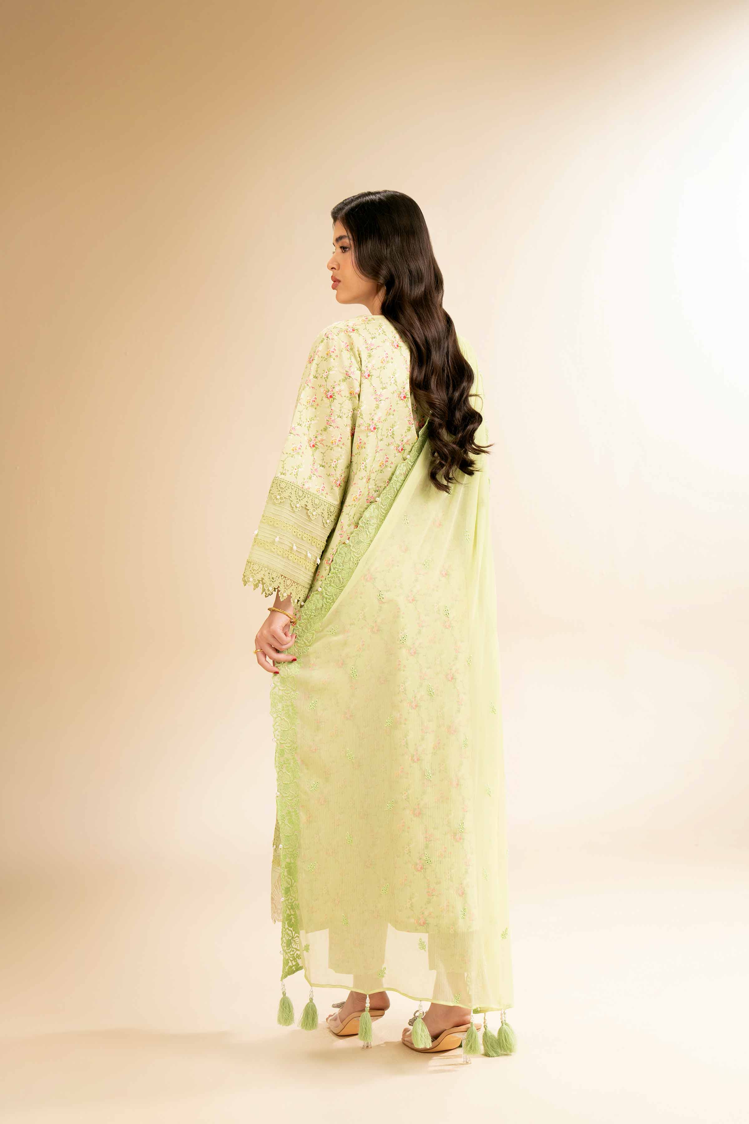 3 Piece - Printed Embroidered Suit - 42501279 - Image 3
