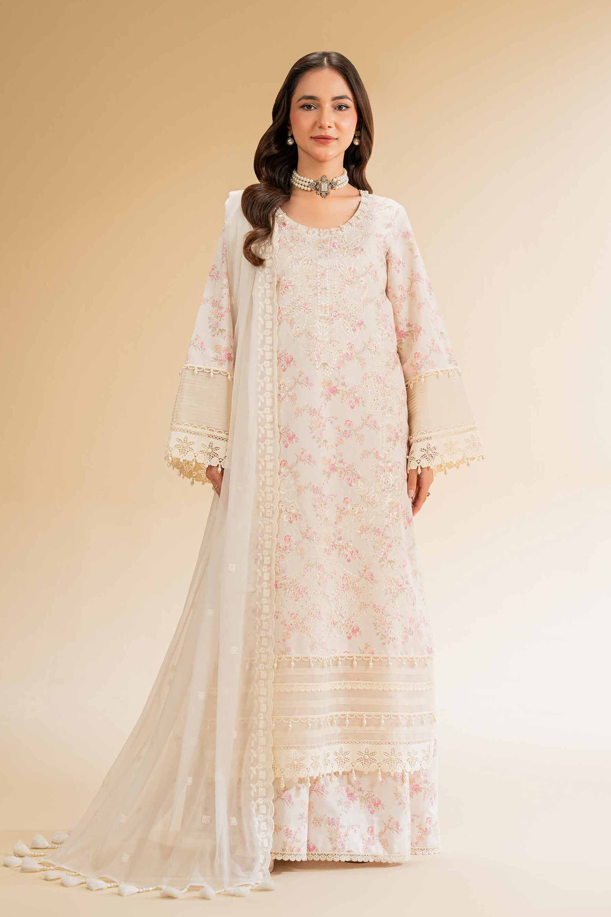 3 Piece - Printed Embroidered Suit - 42501280 - Image 4
