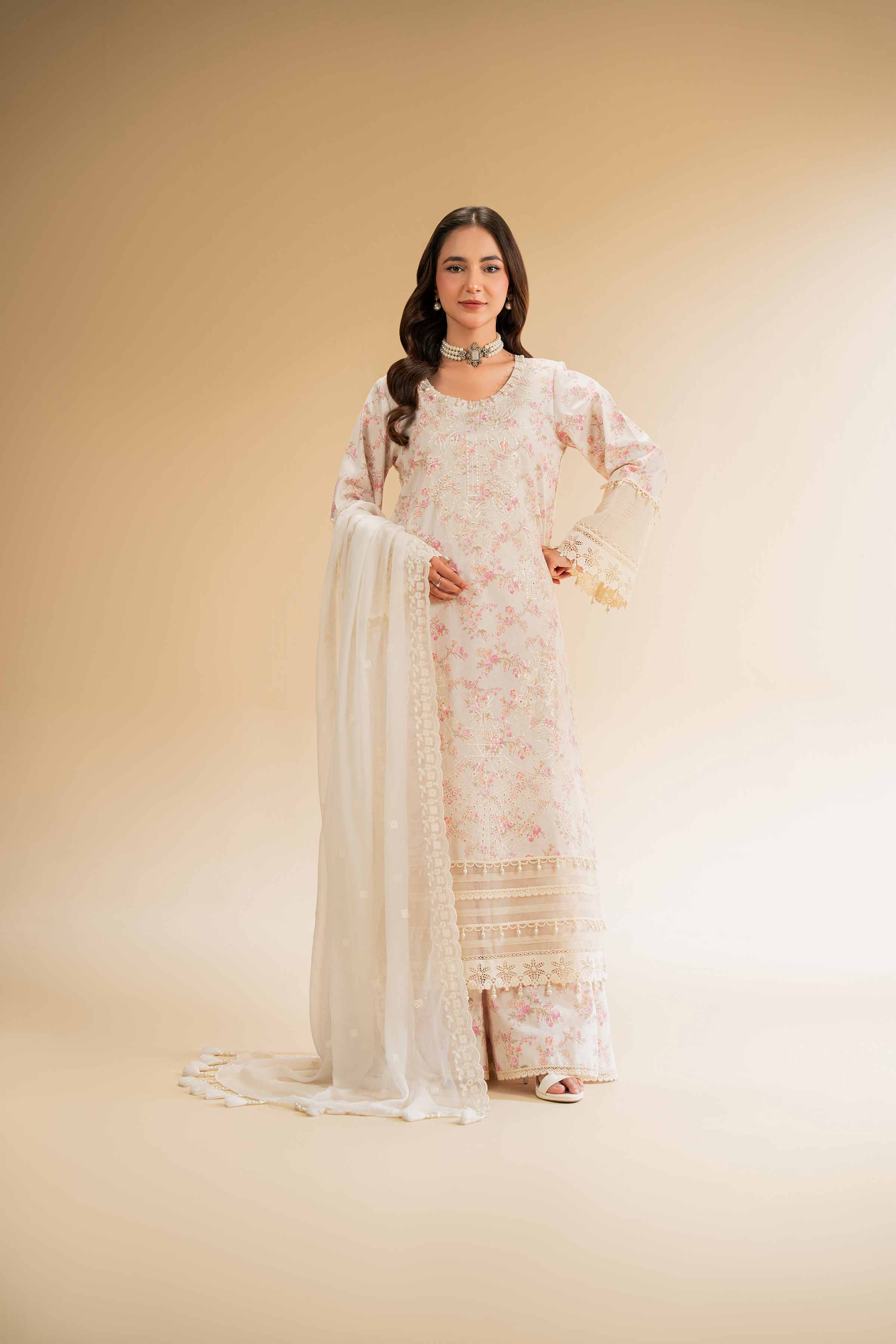 3 Piece - Printed Embroidered Suit - 42501280 - Image 6