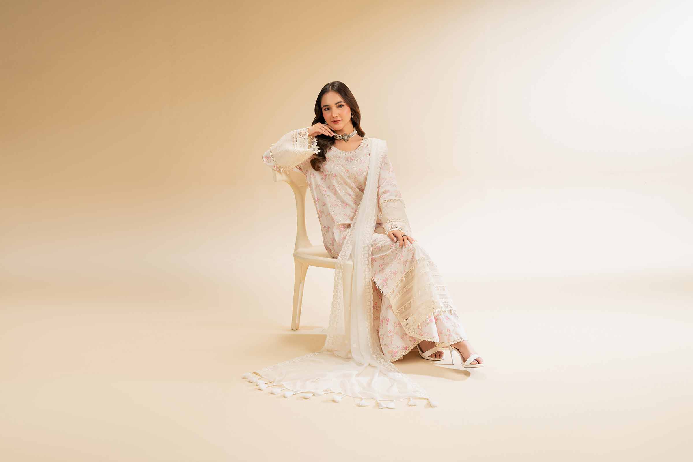 3 Piece - Printed Embroidered Suit - 42501280 - Image 7