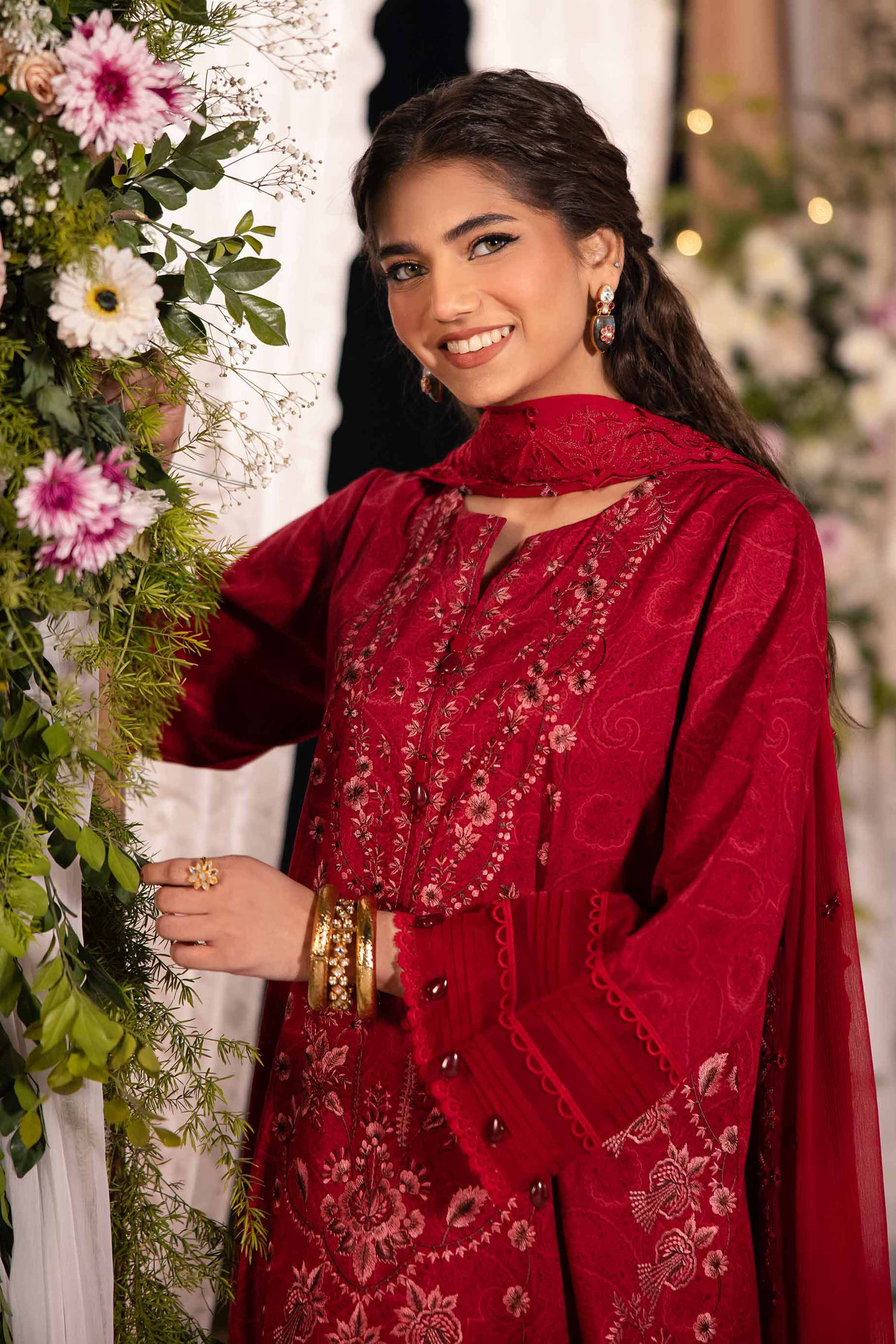 3 Piece - Printed Embroidered Suit - 42501283 - Image 2