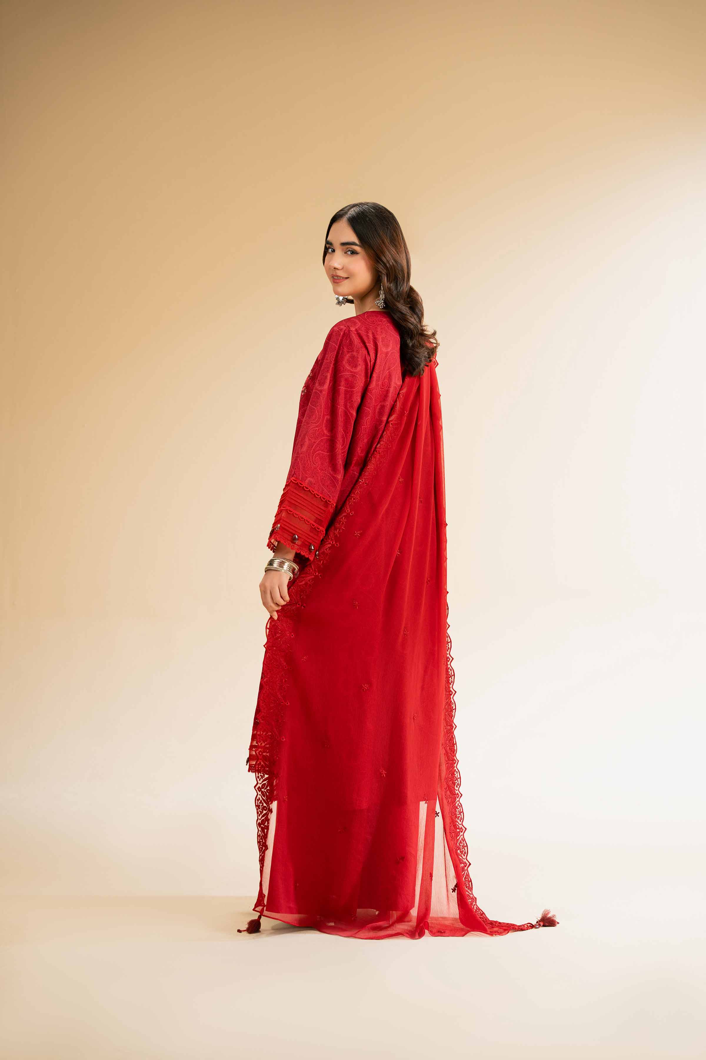 3 Piece - Printed Embroidered Suit - 42501283 - Image 3