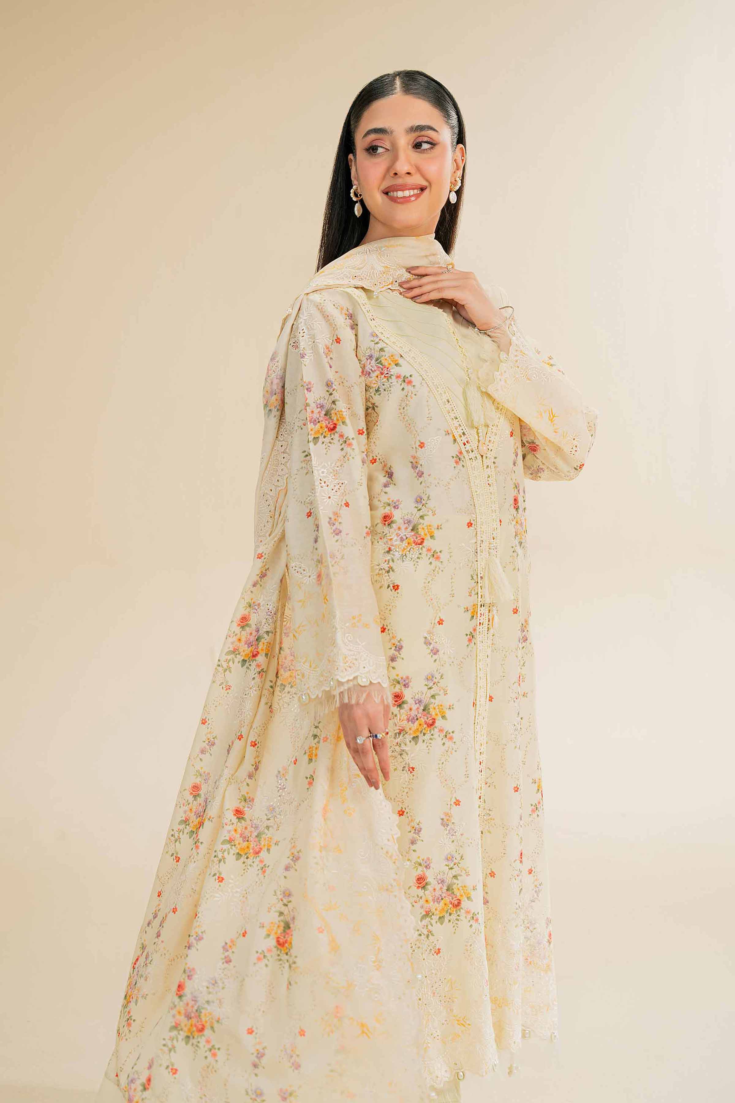 3 Piece - Digital Printed Embroidered Suit - 42501343 - Image 3