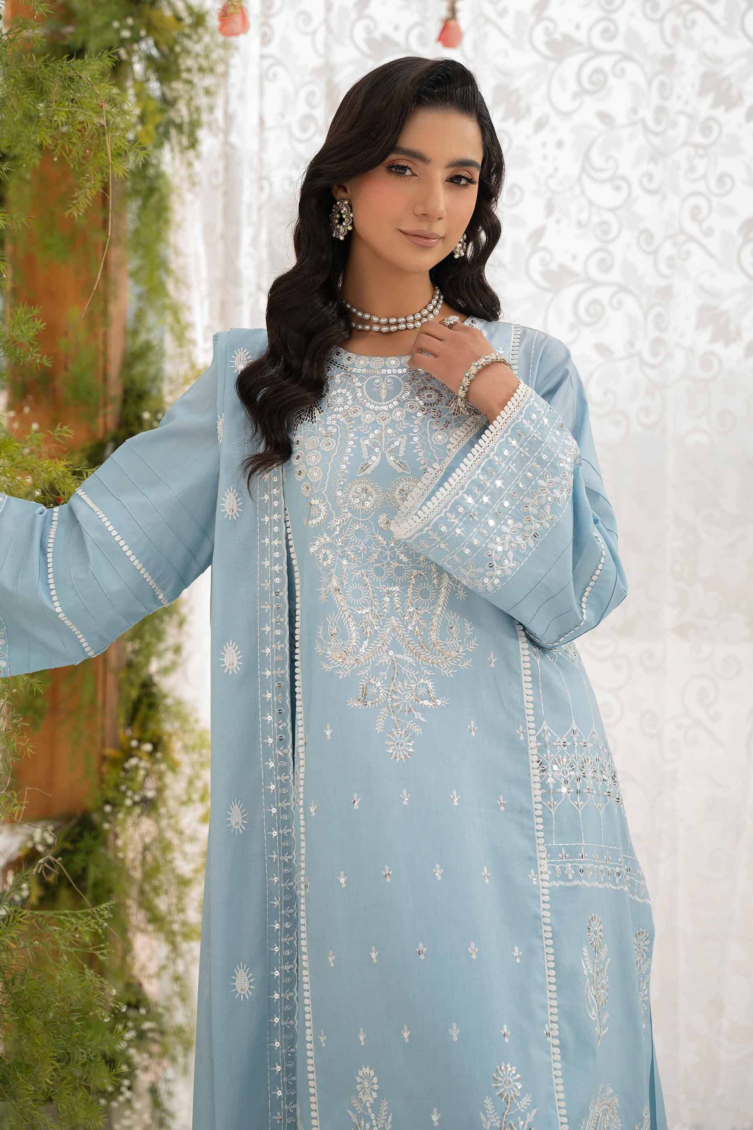 3 Piece - Dyed Embroidered Suit - 42501347
