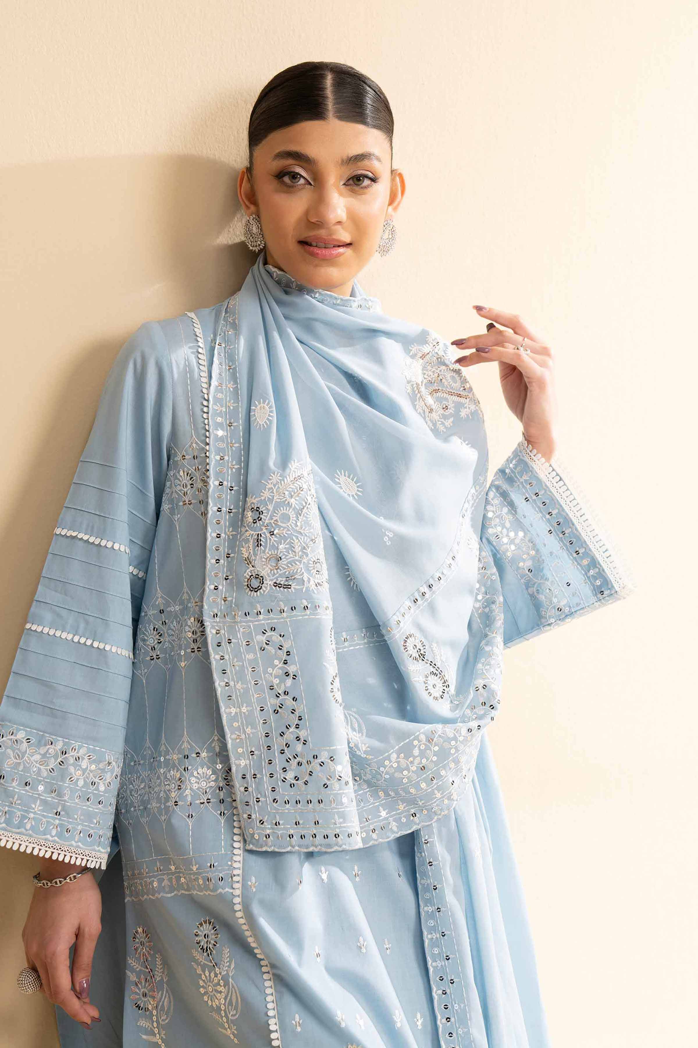 3 Piece - Dyed Embroidered Suit - 42501347 - Image 4