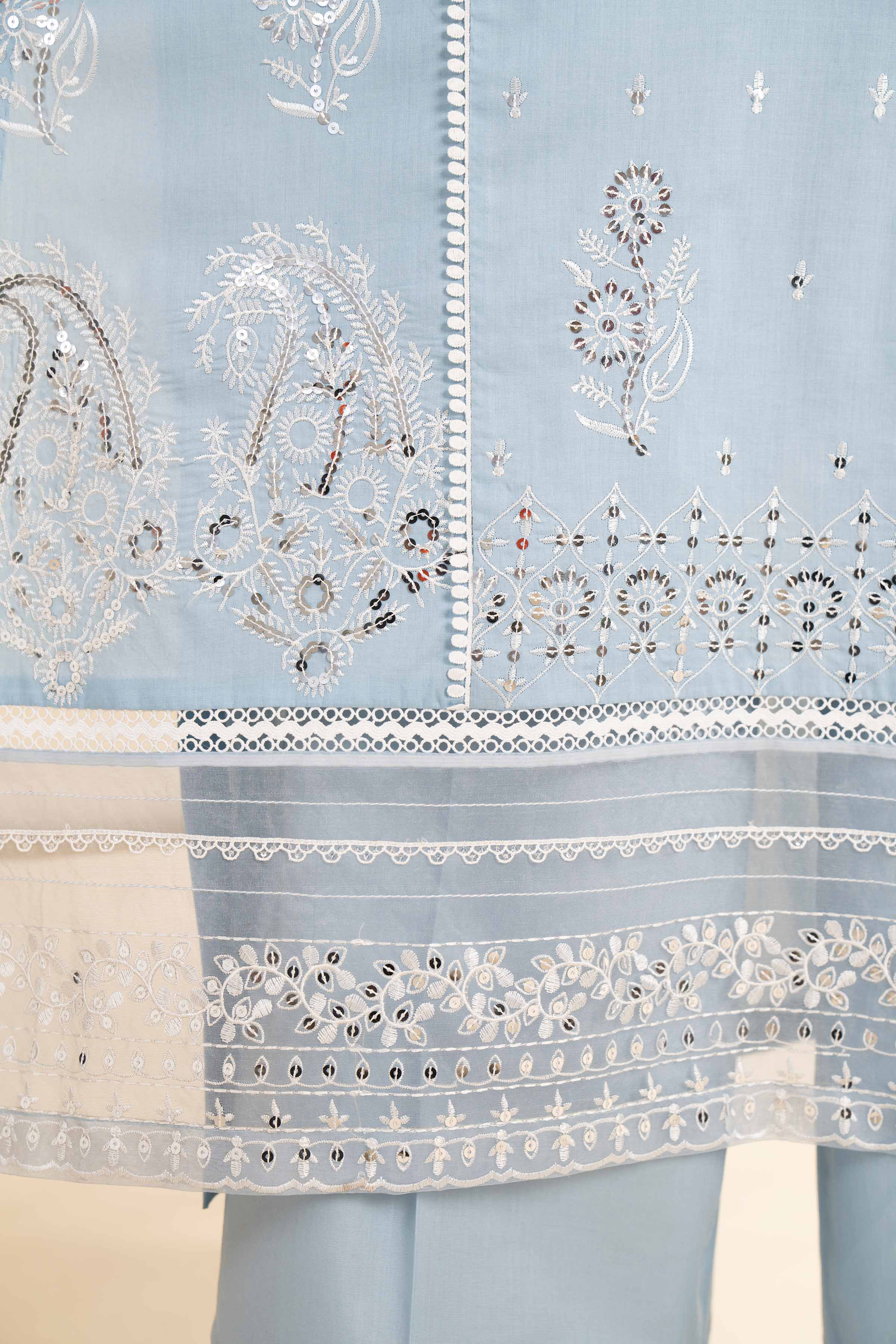 3 Piece - Dyed Embroidered Suit - 42501347 - Image 7