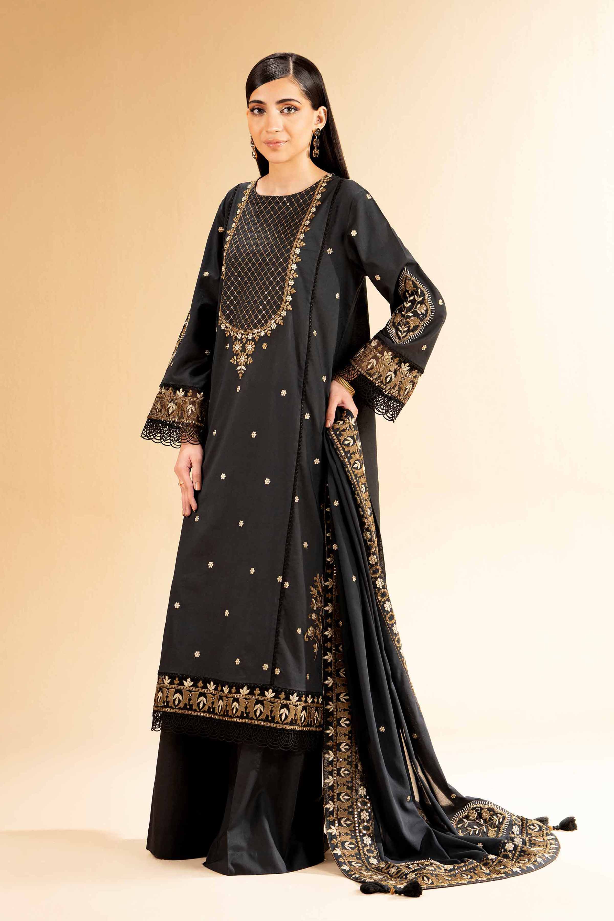 3 Piece - Dyed Embroidered Suit - 42501348 - Image 3