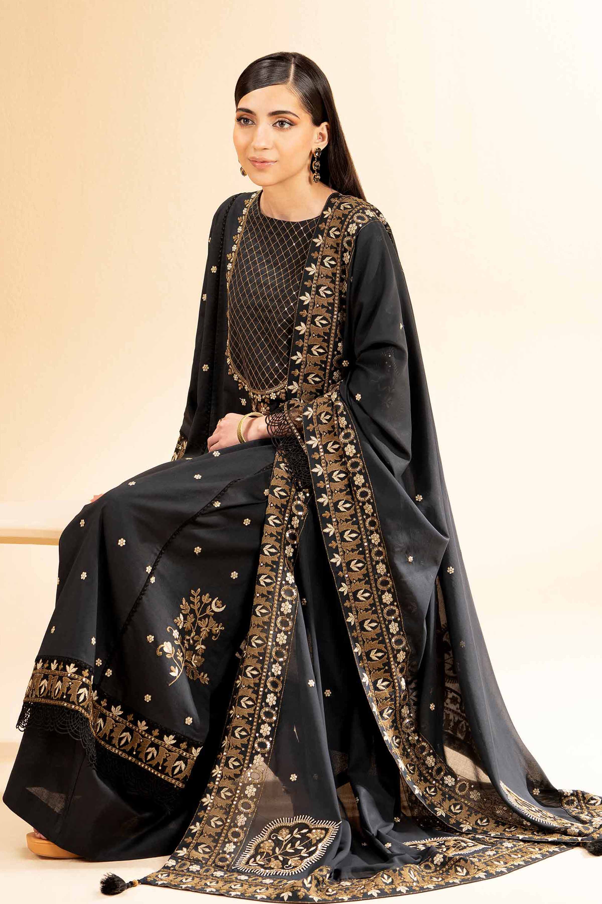 3 Piece - Dyed Embroidered Suit - 42501348 - Image 4