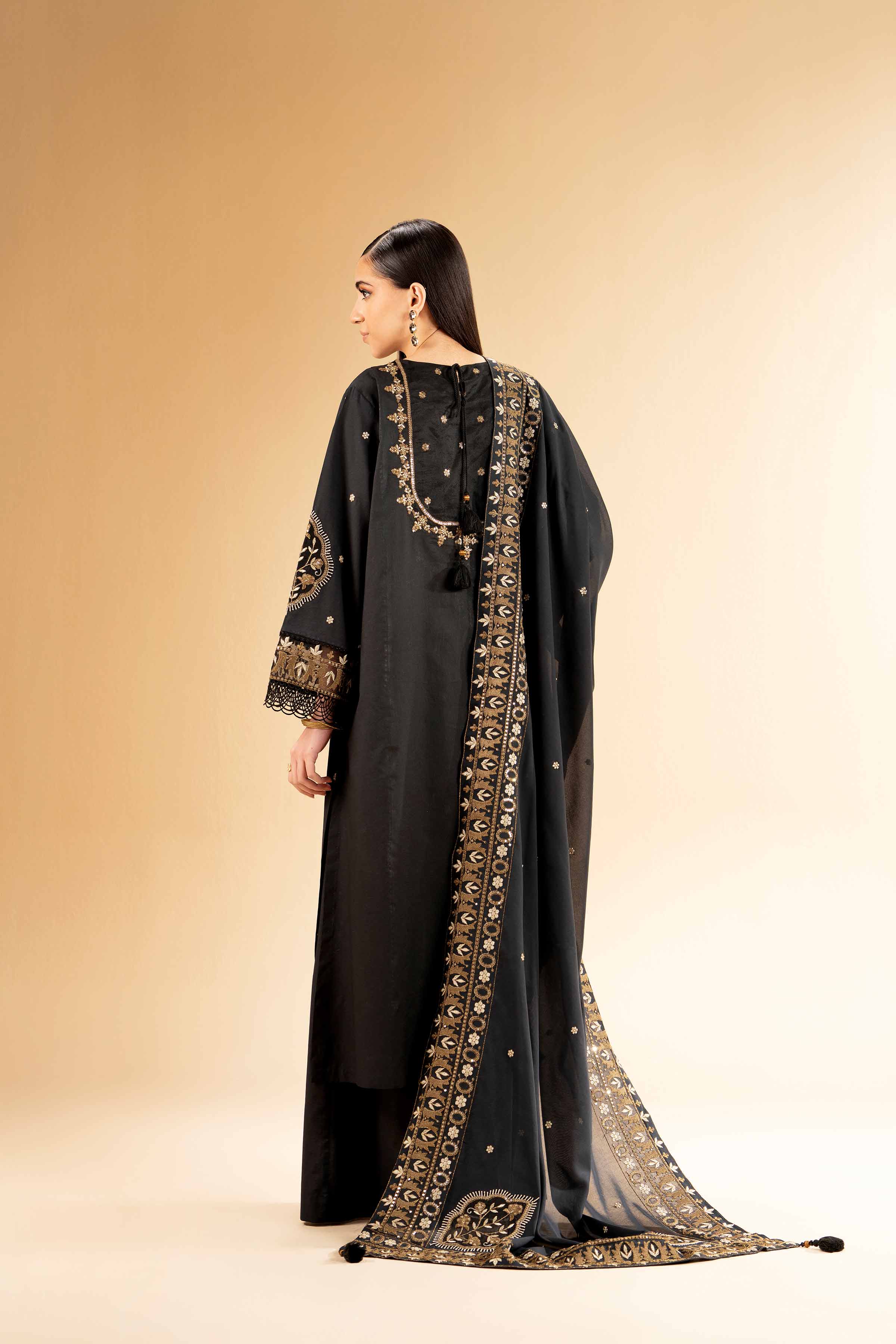 3 Piece - Dyed Embroidered Suit - 42501348 - Image 5