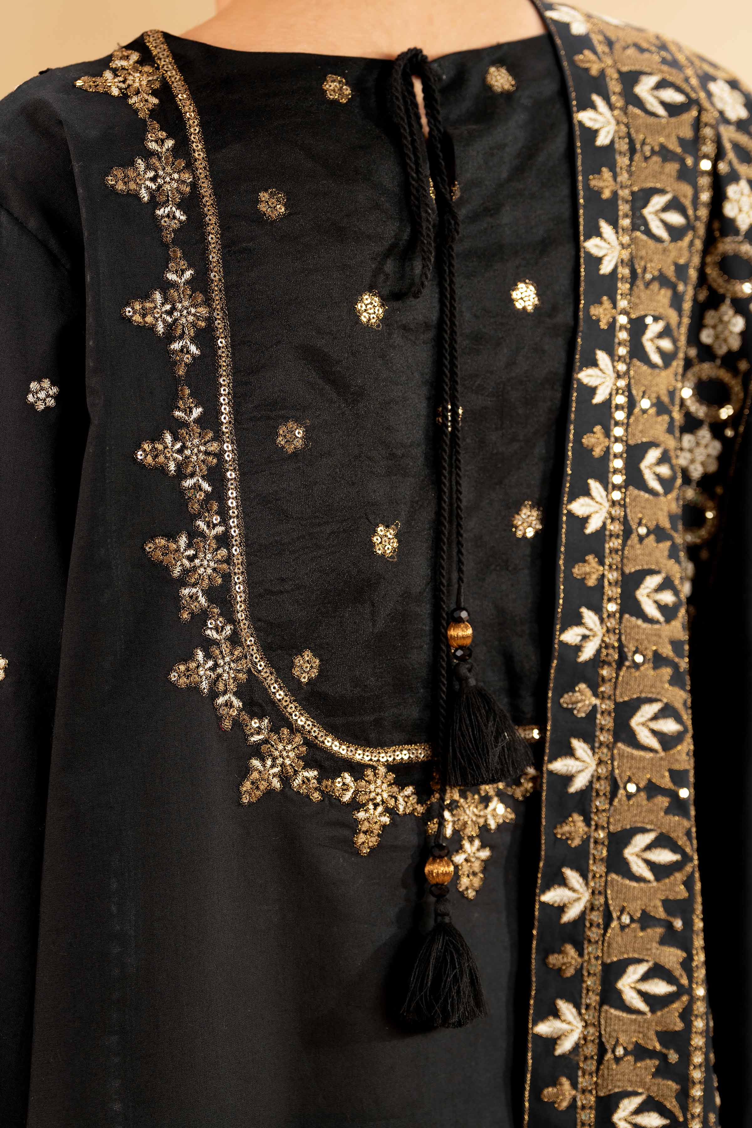 3 Piece - Dyed Embroidered Suit - 42501348 - Image 6