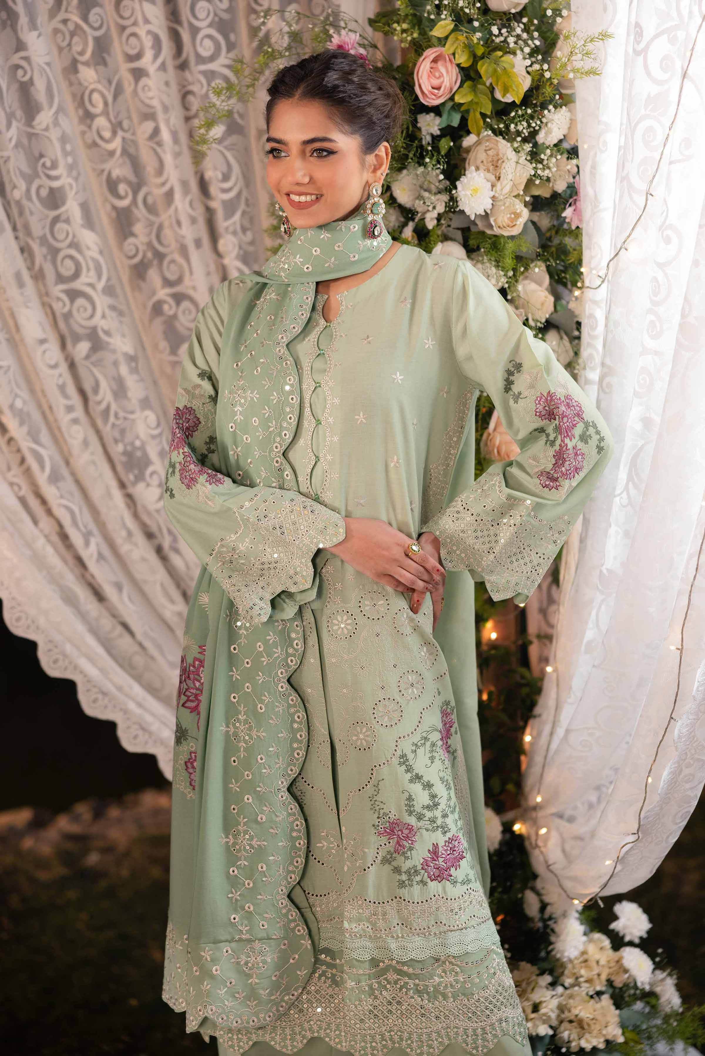 3 Piece - Dyed Embroidered Suit - 42501349