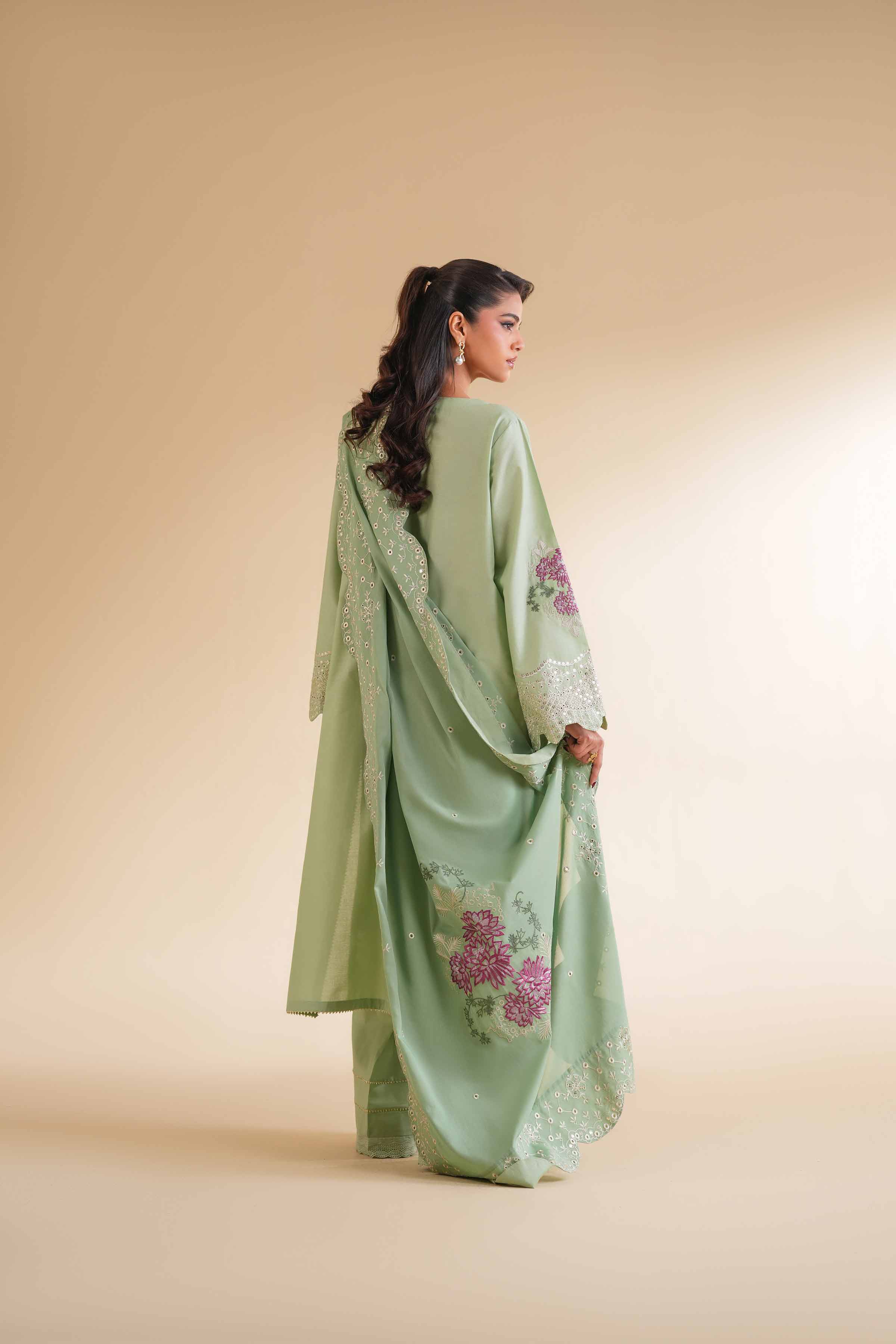 3 Piece - Dyed Embroidered Suit - 42501349 - Image 3