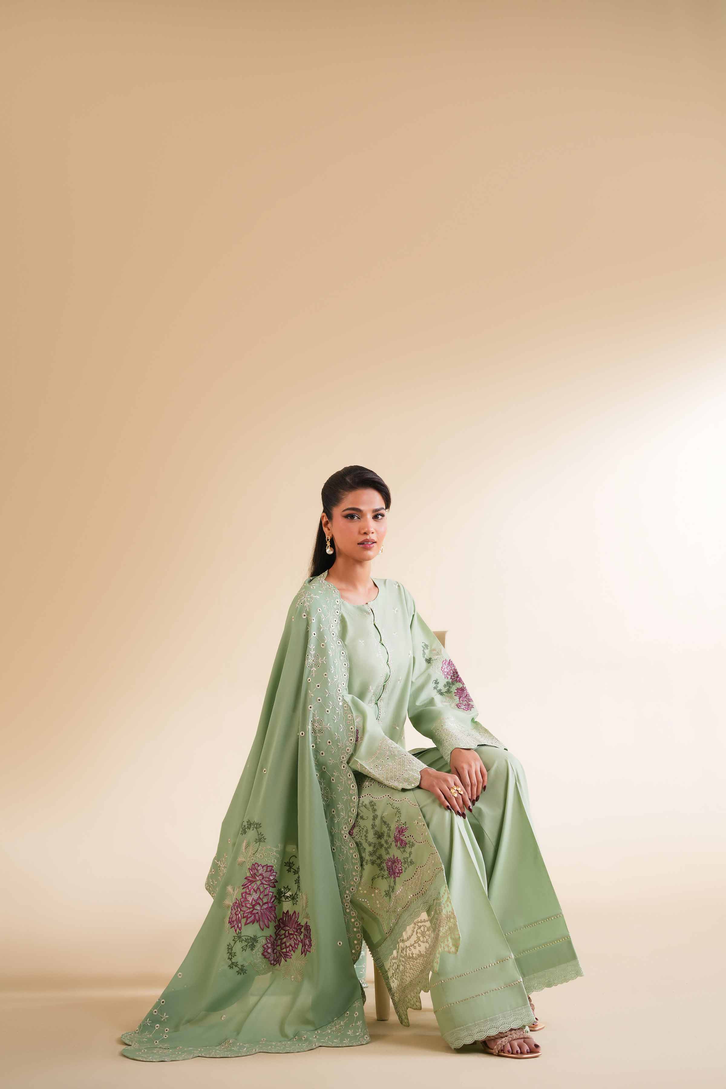 3 Piece - Dyed Embroidered Suit - 42501349 - Image 6