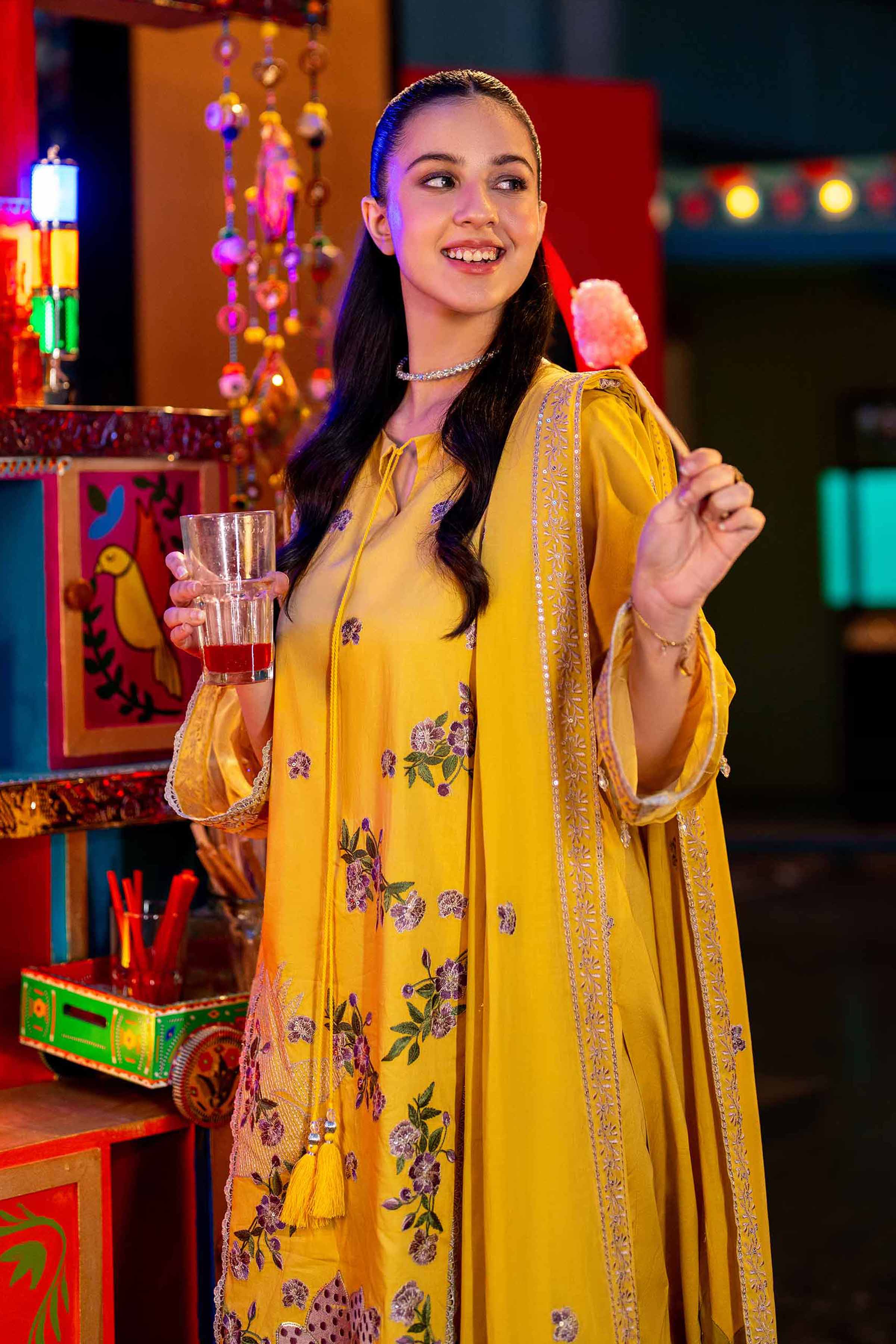 3 Piece - Dyed Embroidered Suit - 42501352 - Image 2
