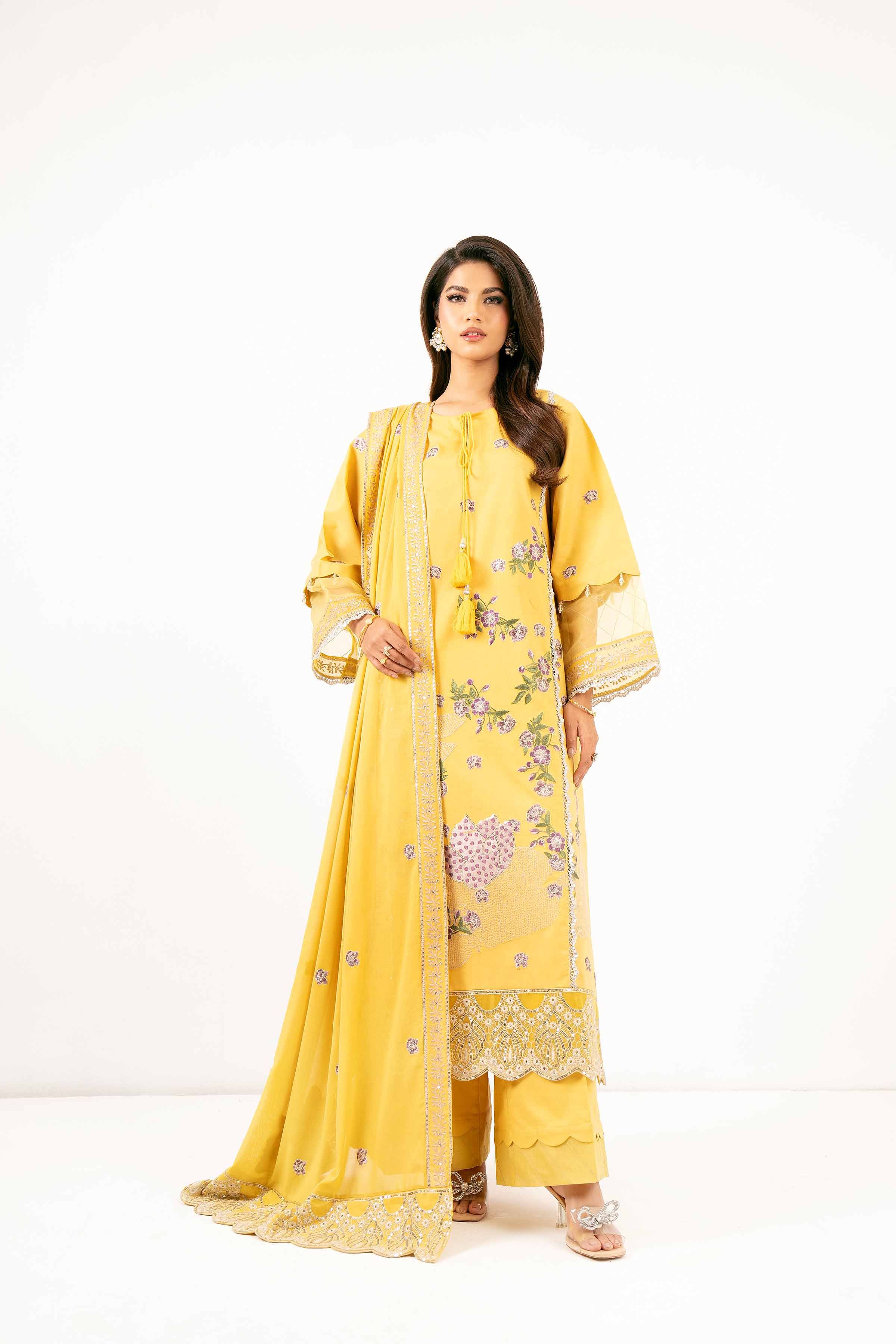 3 Piece - Dyed Embroidered Suit - 42501352 - Image 4