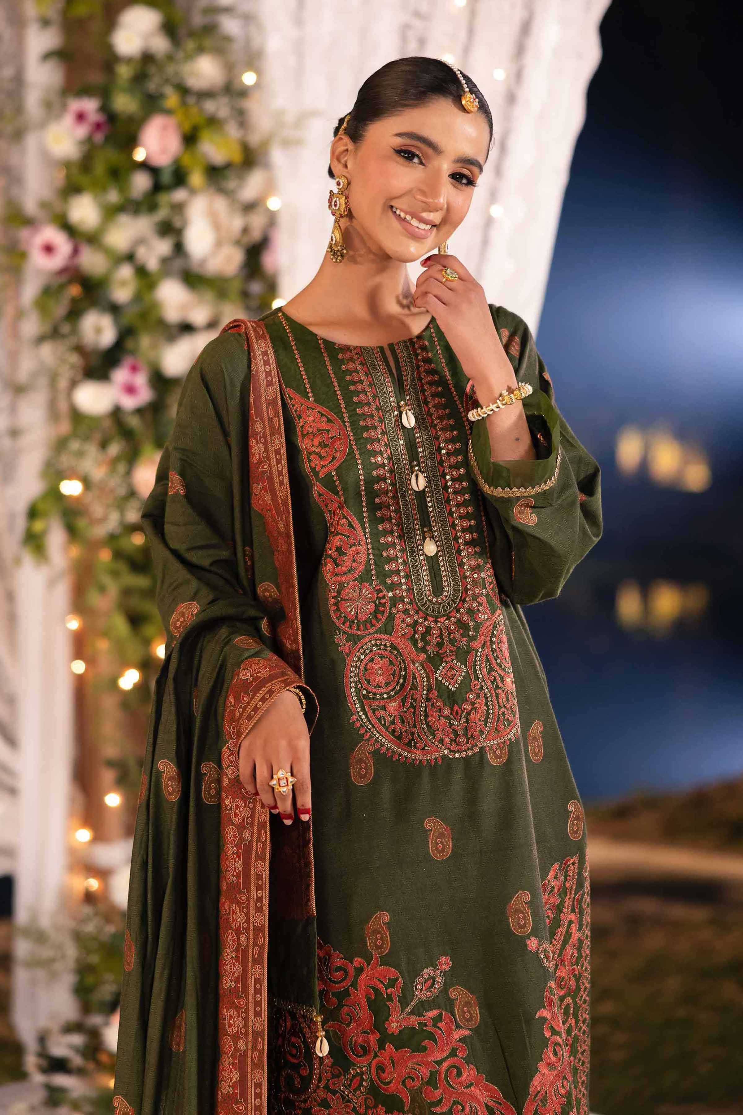 3 Piece - Jacquard Embroidered Suit - 42501404