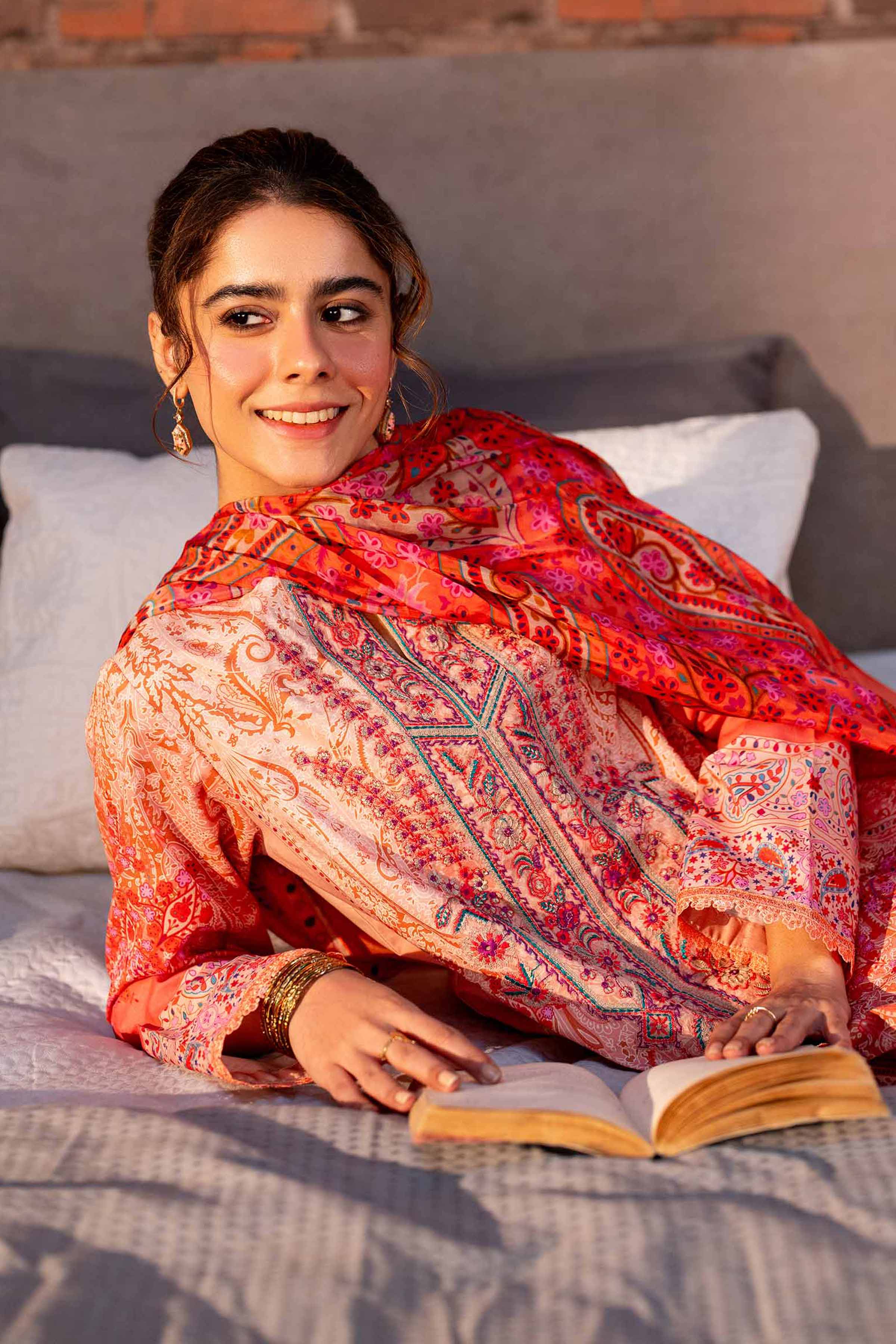 3 Piece - Digital Printed Embroidered Suit - 42501485 - Image 2