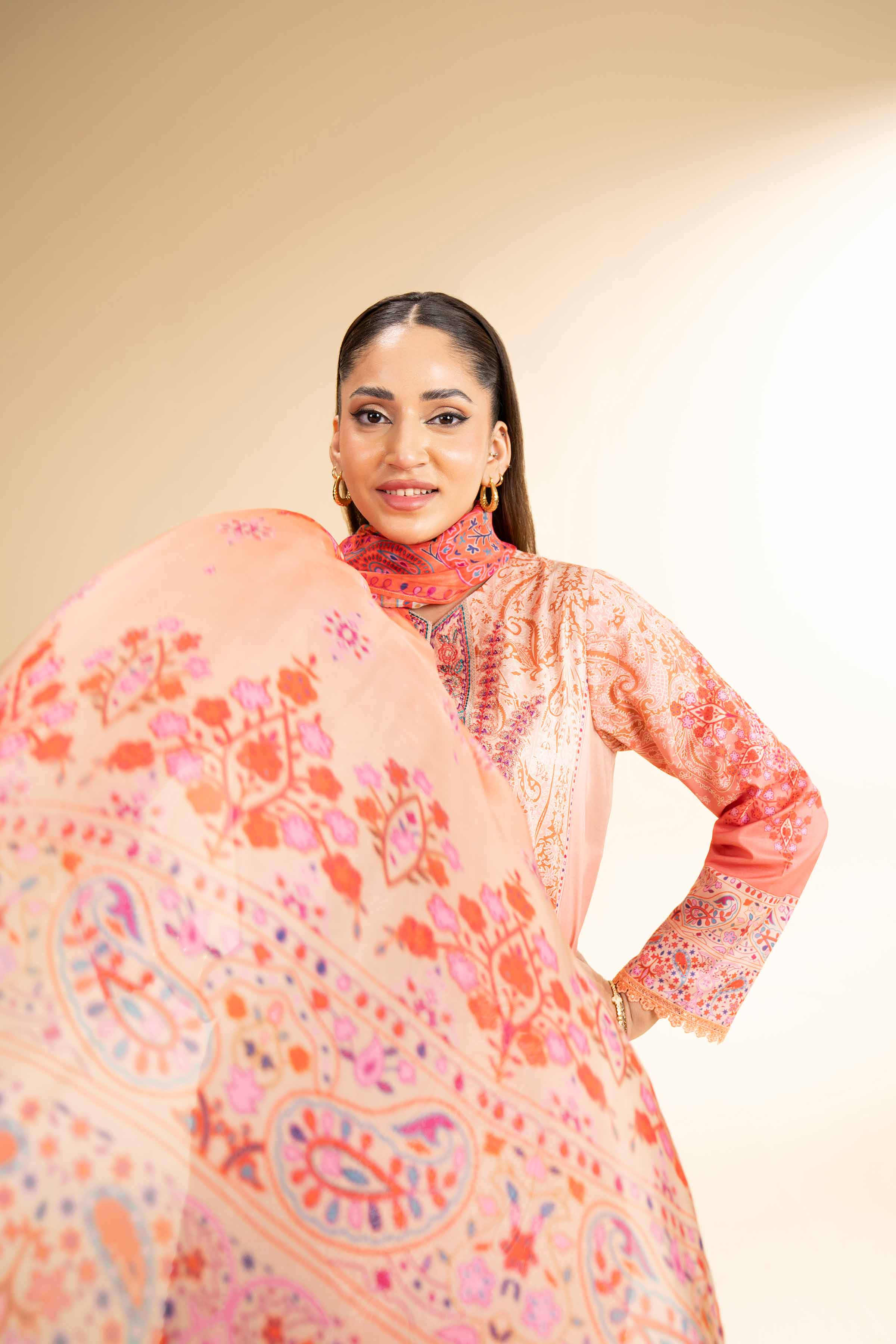 3 Piece - Digital Printed Embroidered Suit - 42501485 - Image 7
