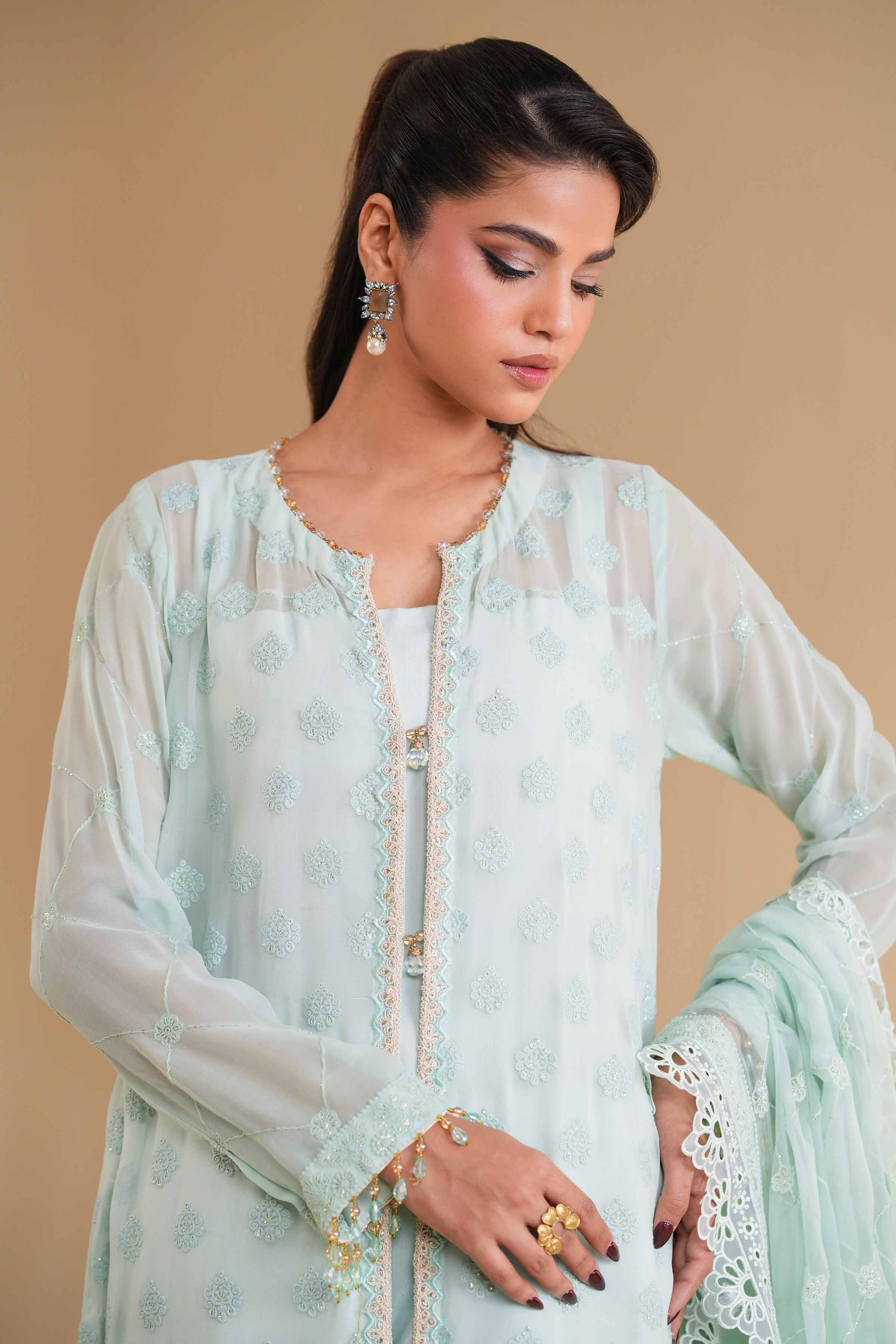 3 Piece - Dyed Embroidered Suit - 42501508 - Image 4