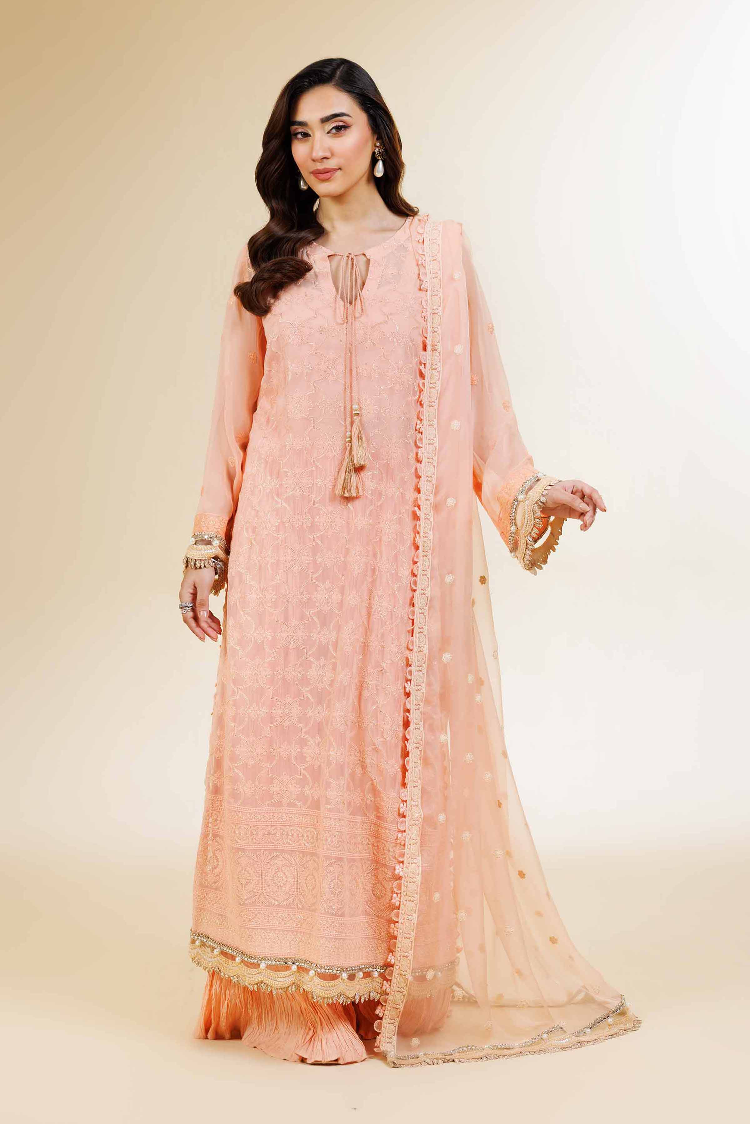 3 Piece - Dyed Embroidered Suit - 42501510 - Image 3