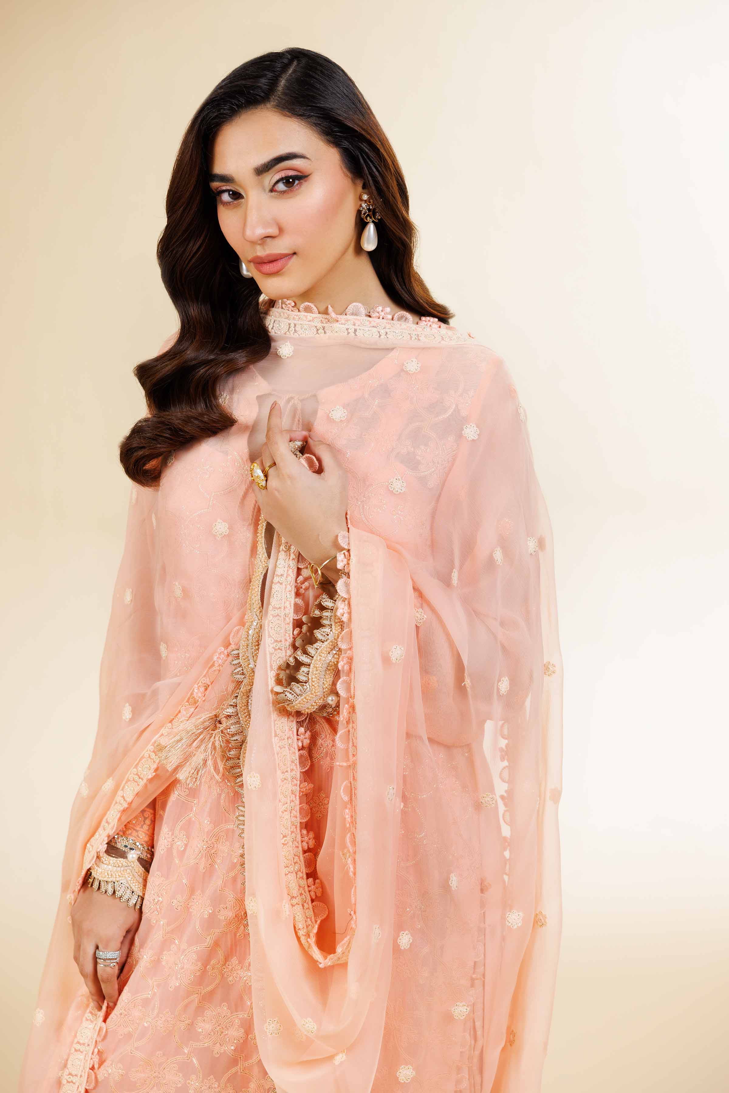 3 Piece - Dyed Embroidered Suit - 42501510 - Image 6