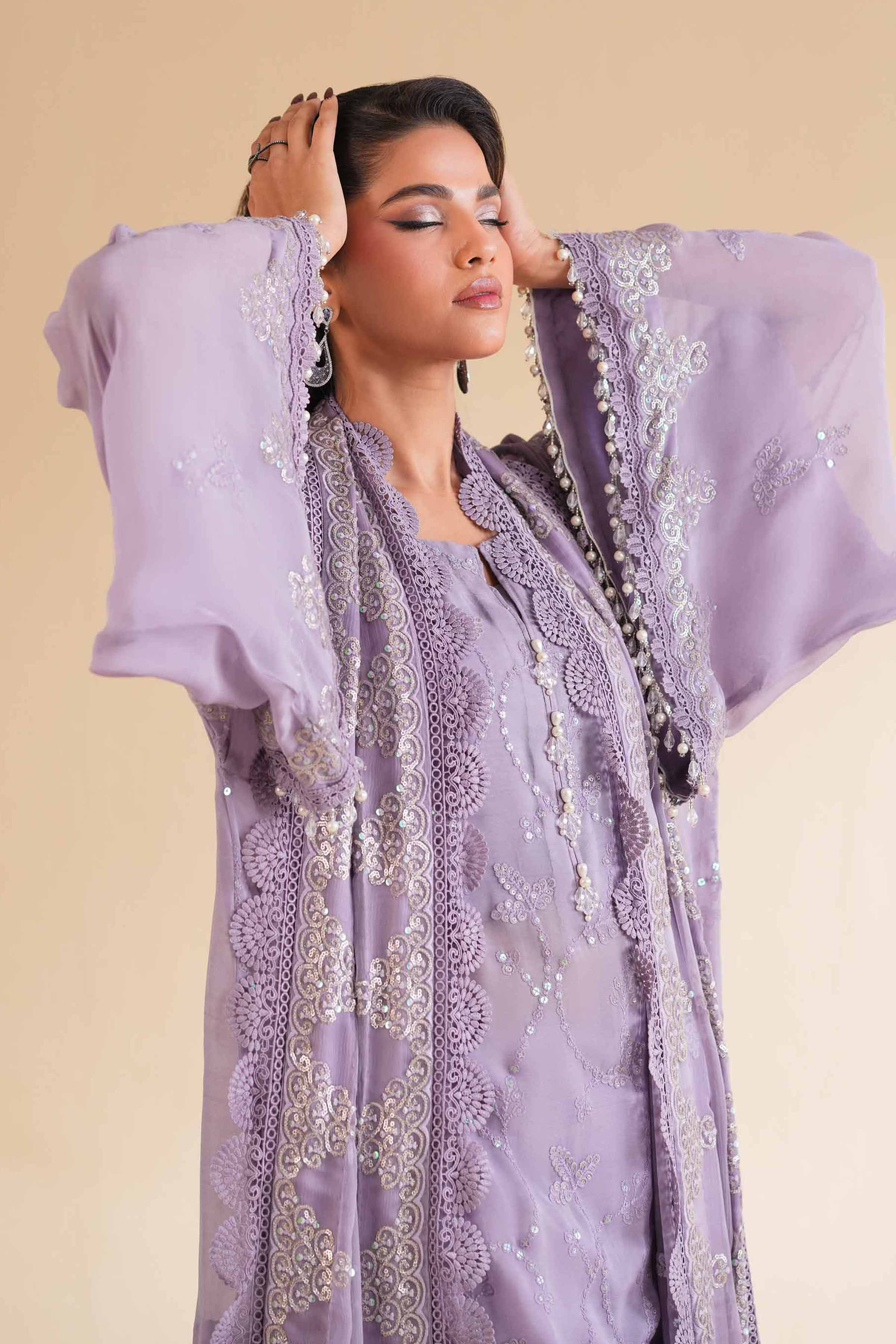 3 PIece - Dyed Embroidered Suit - 42501512 - Image 4