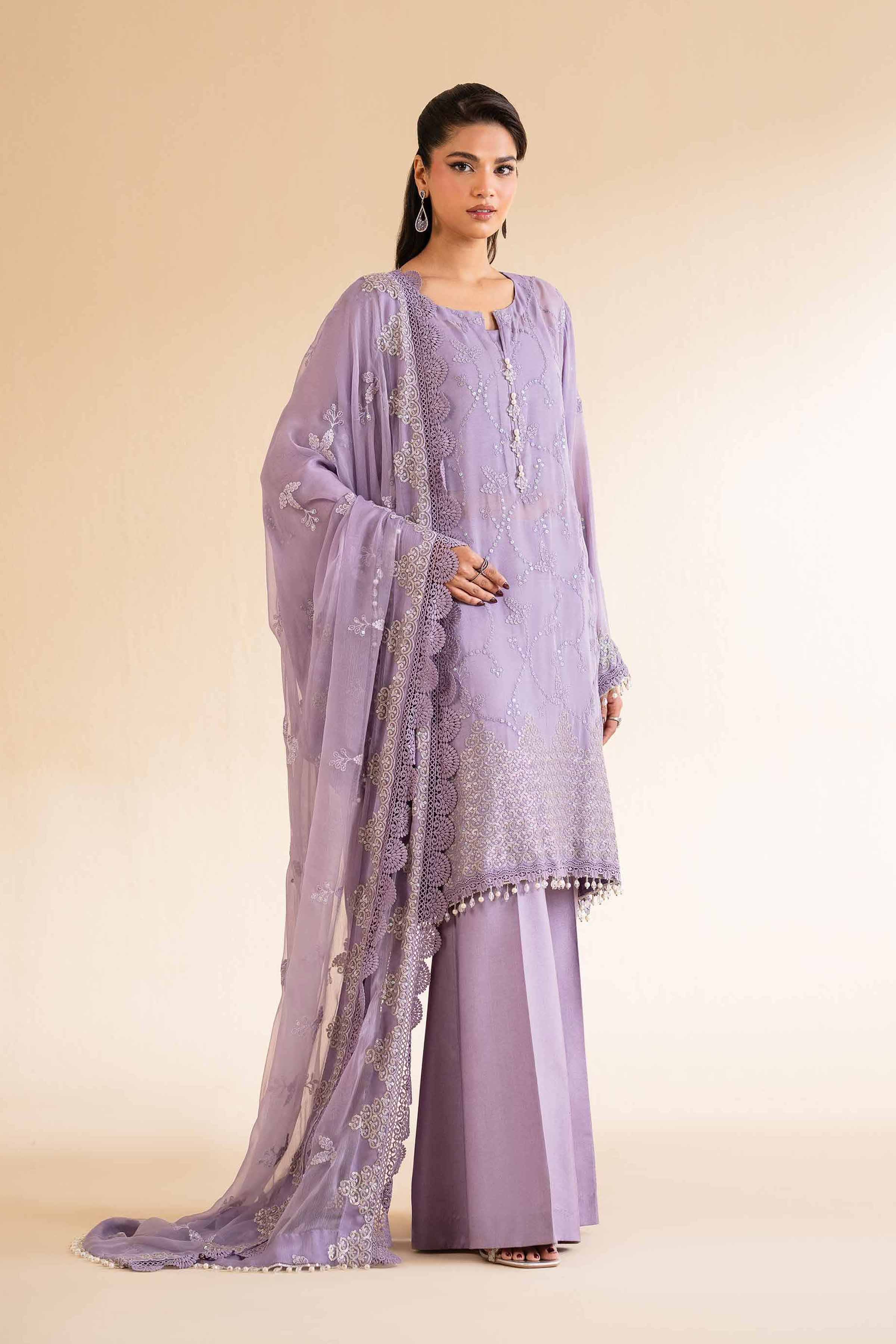 3 PIece - Dyed Embroidered Suit - 42501512 - Image 5