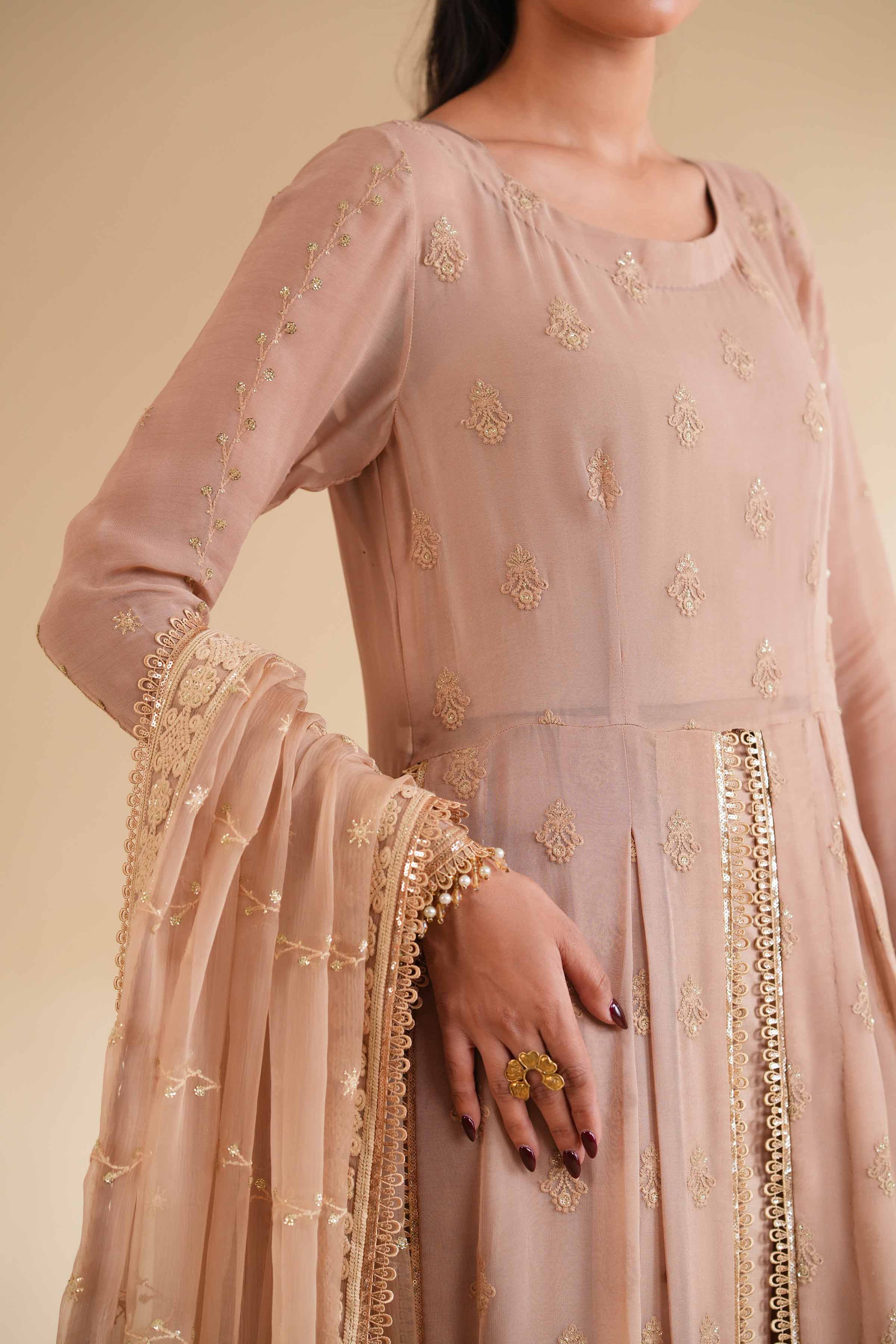 3 PIece - Dyed Embroidered Suit - 42501513 - Image 4