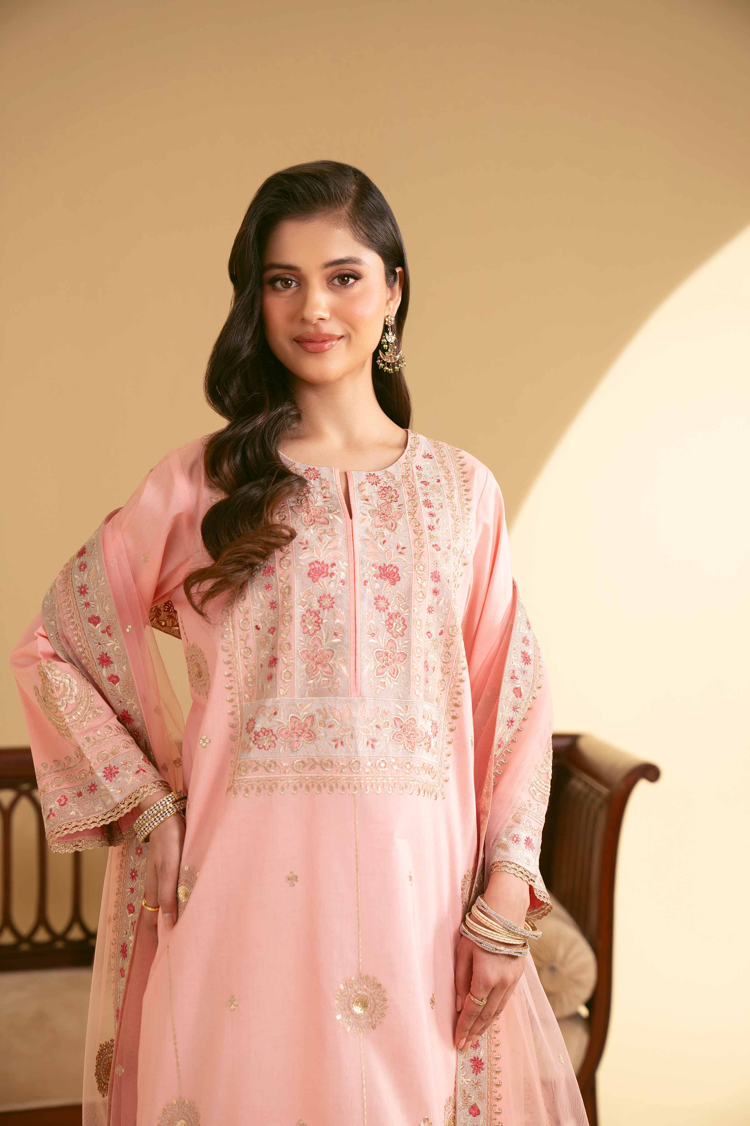 3 Piece - Embroidered Suit - 42519121 - Image 4