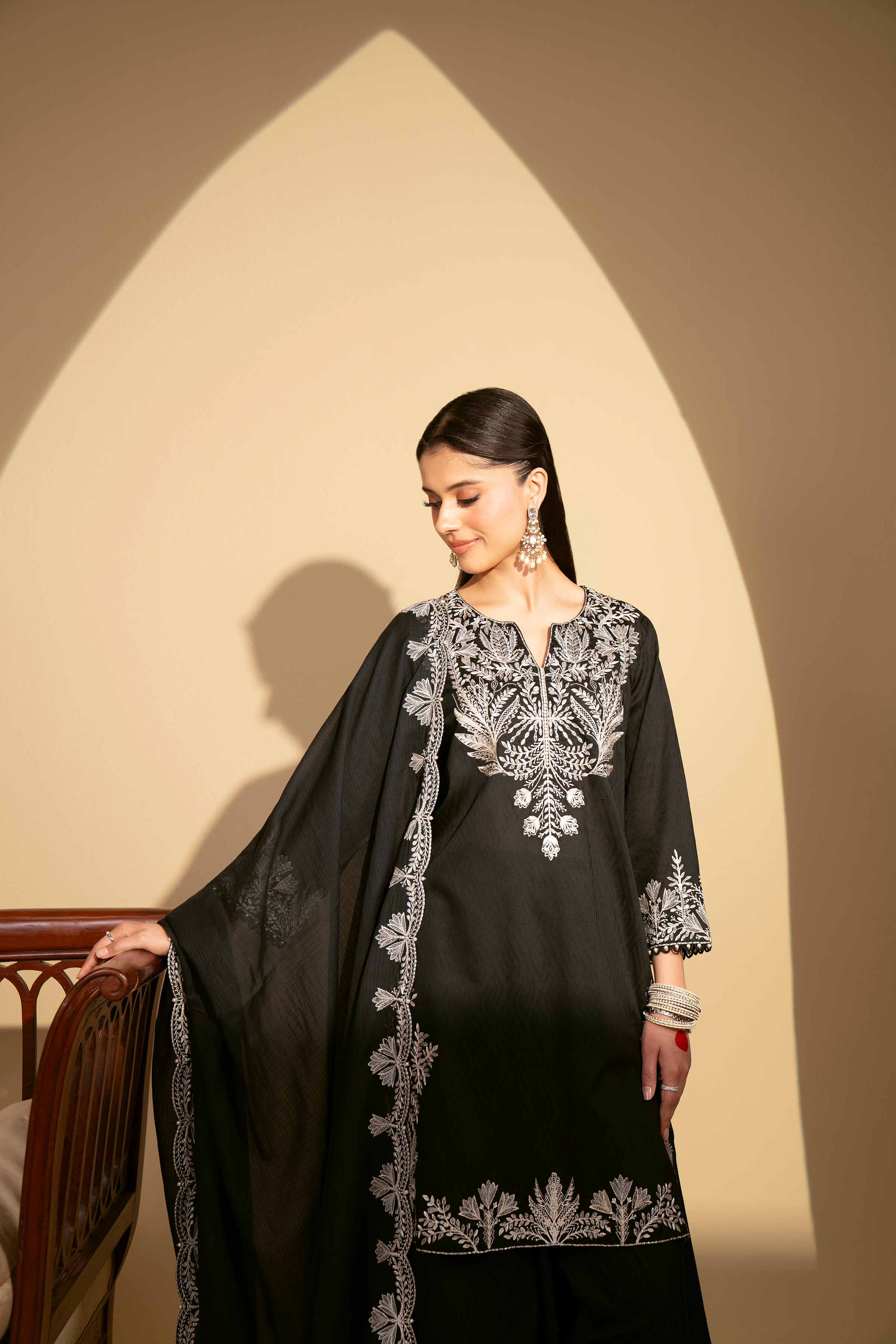 3 Piece - Embroidered Suit - 42519136 - Image 4