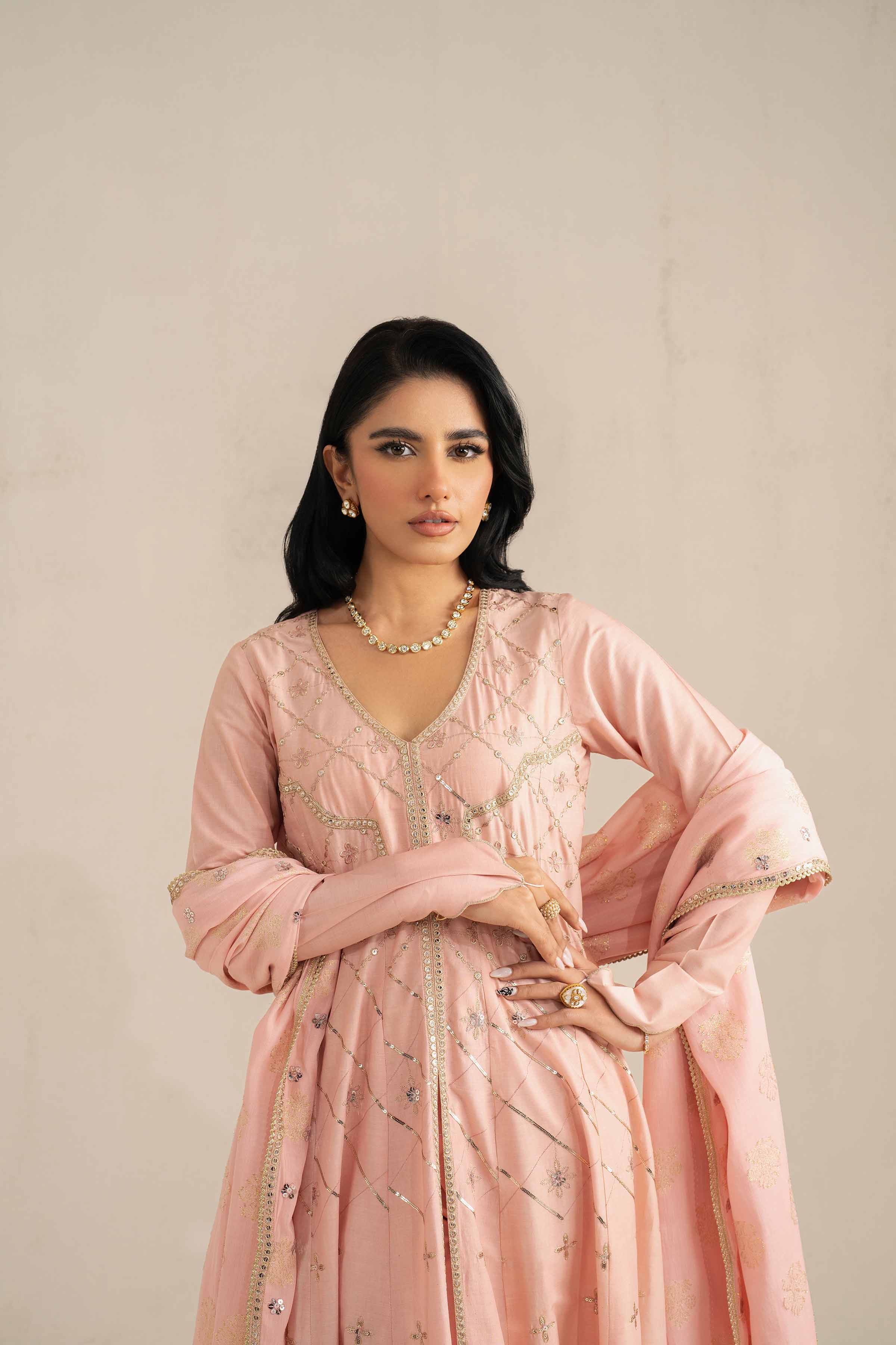 3 Piece - Embroidered Suit - 42519190 - Image 6