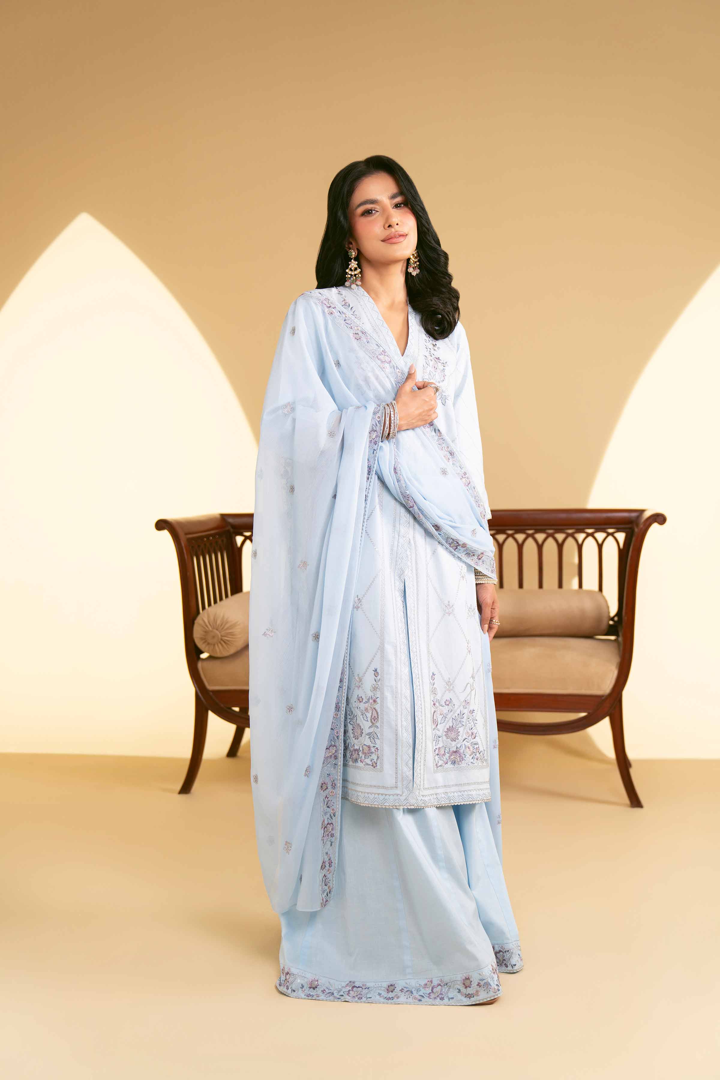 3 Piece - Embroidered Suit - 42519197 - Image 5