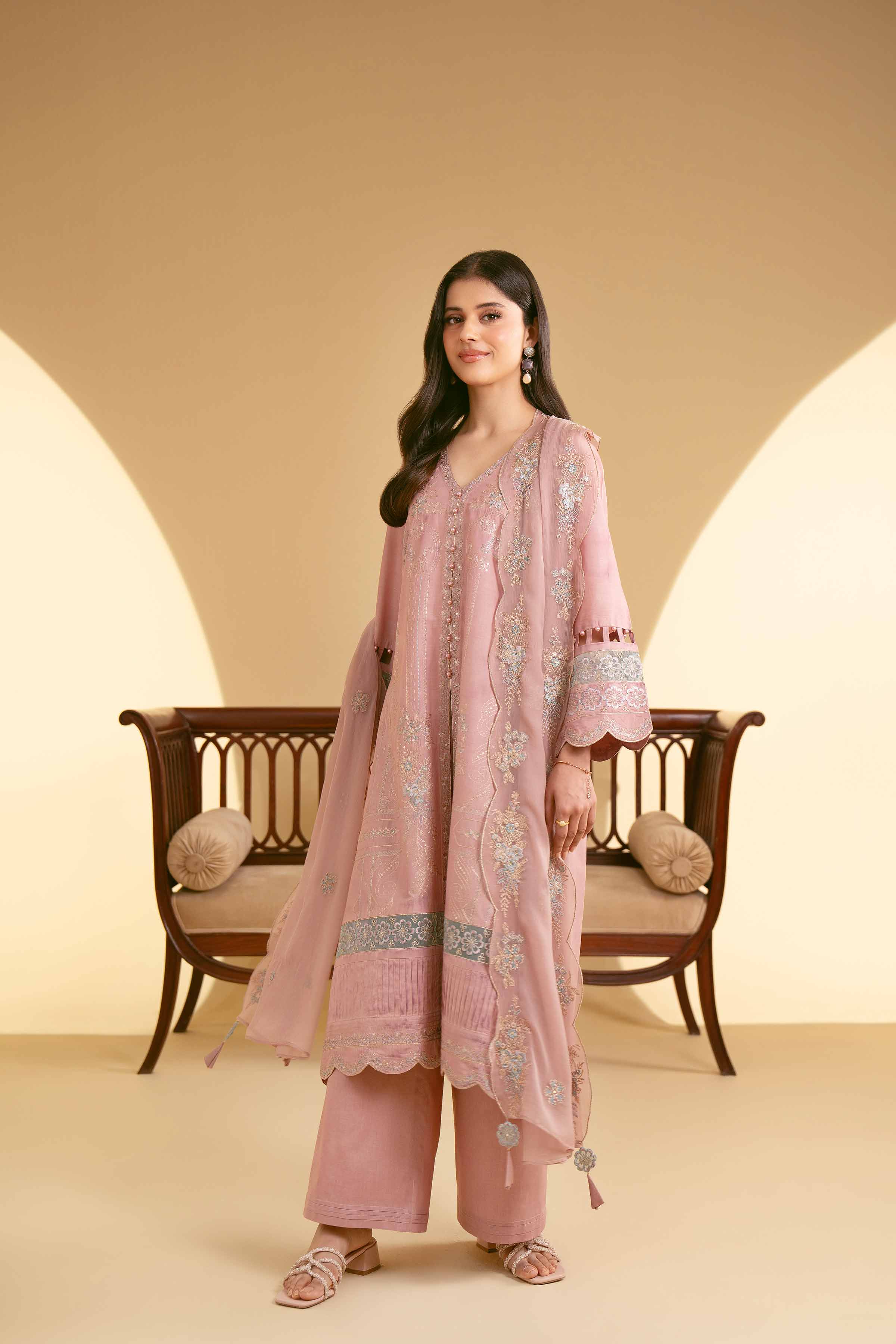 3 Piece - Embroidered Suit - 42519199 - Image 5