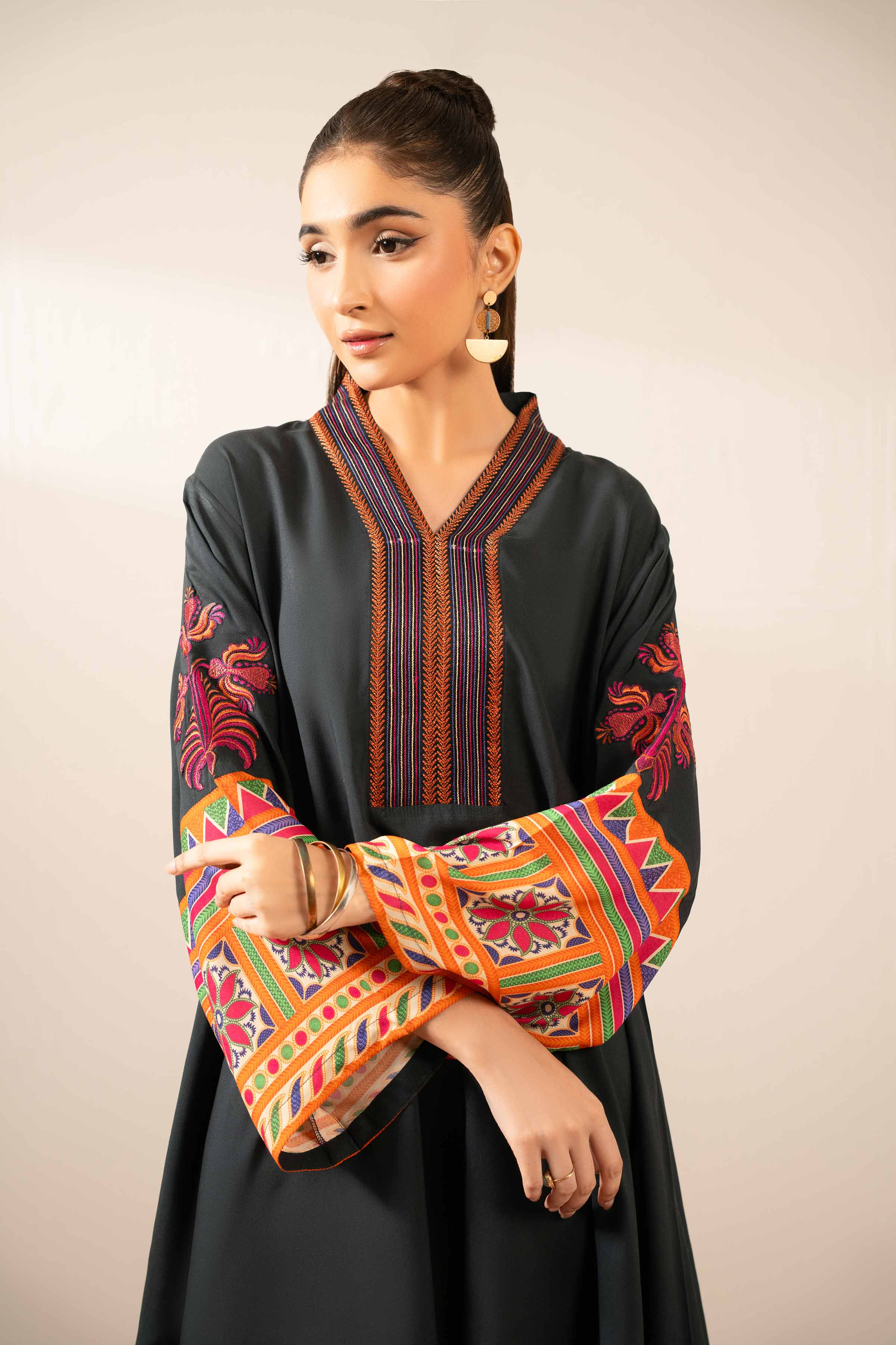 Printed Embroidered Tunic - AS25-107 - Image 13