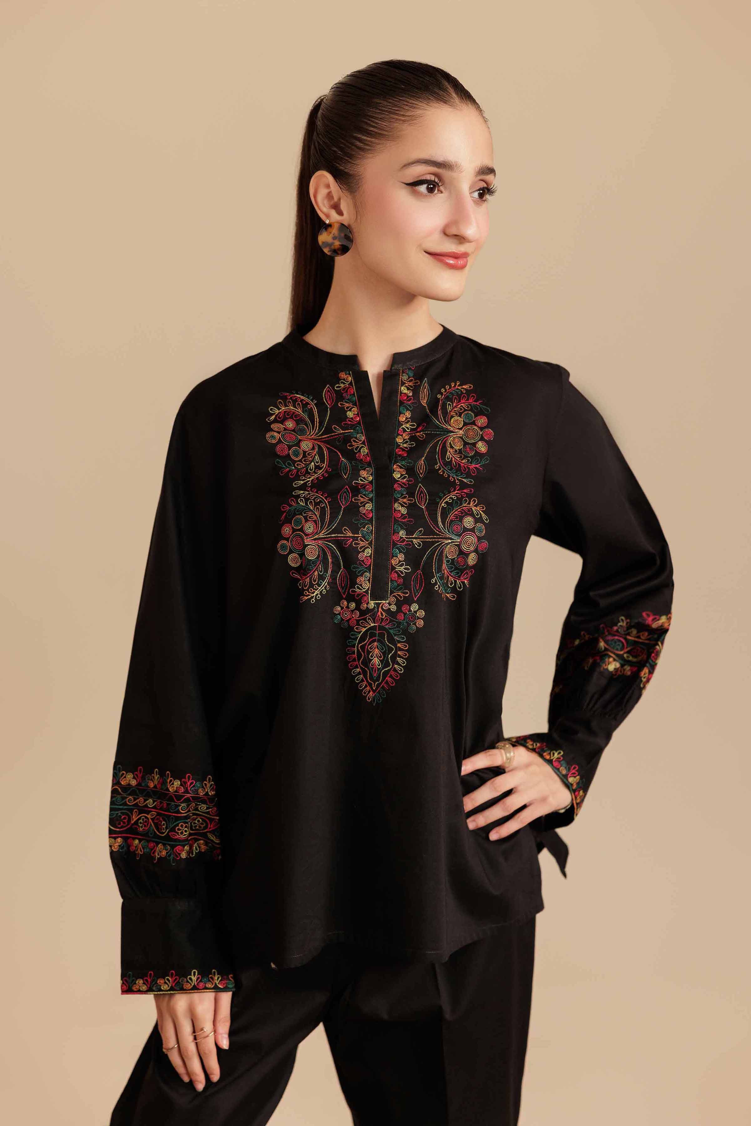 2 Piece - Embroidered Suit - AS25-108 - Image 2