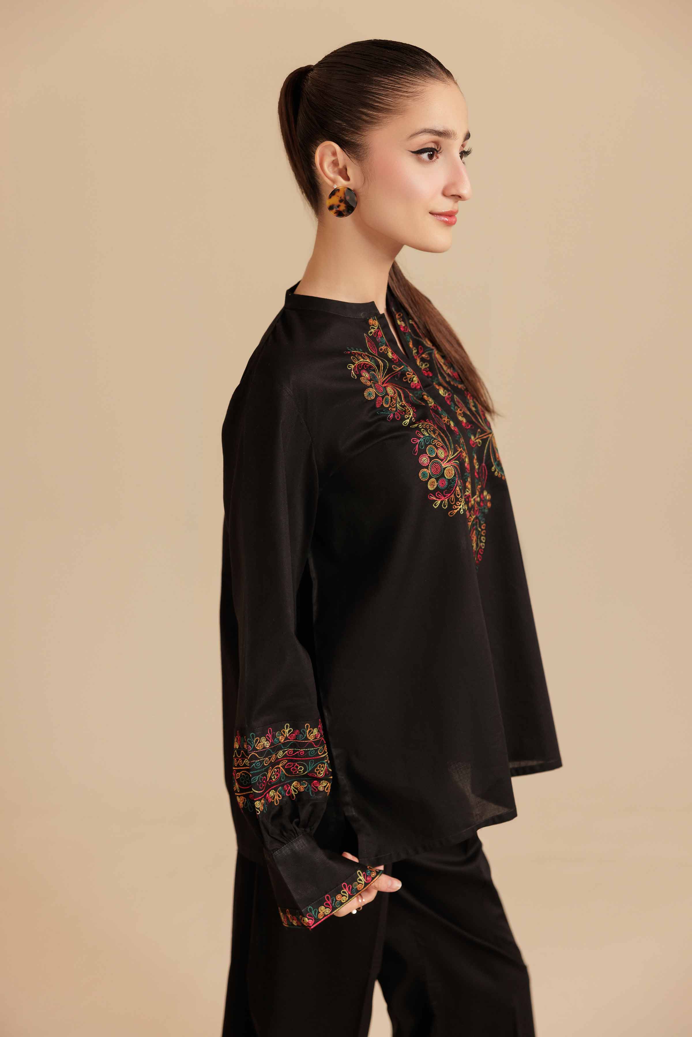 2 Piece - Embroidered Suit - AS25-108 - Image 4