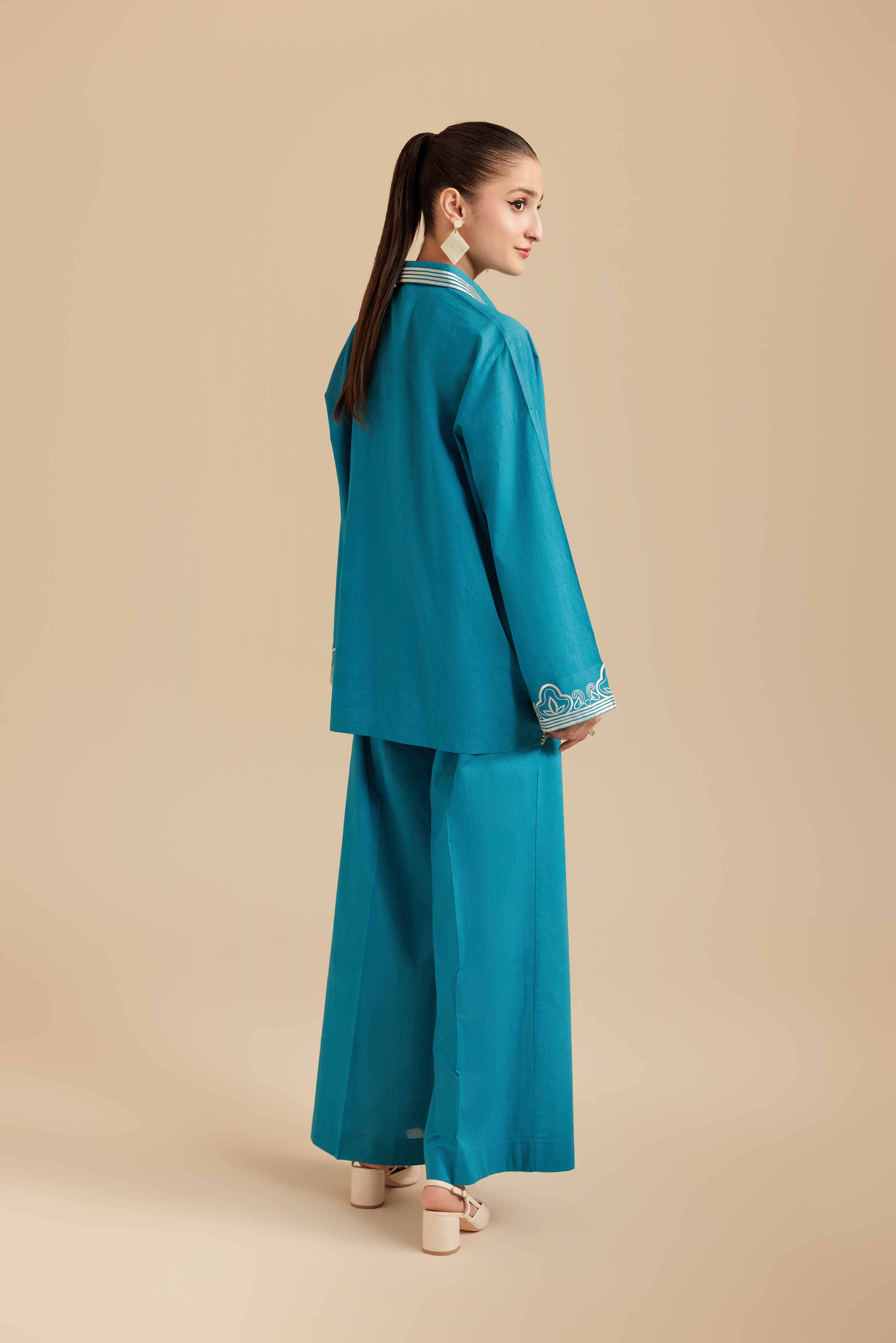 2 Piece - Embroidered Suit - AS25-116 - Image 3