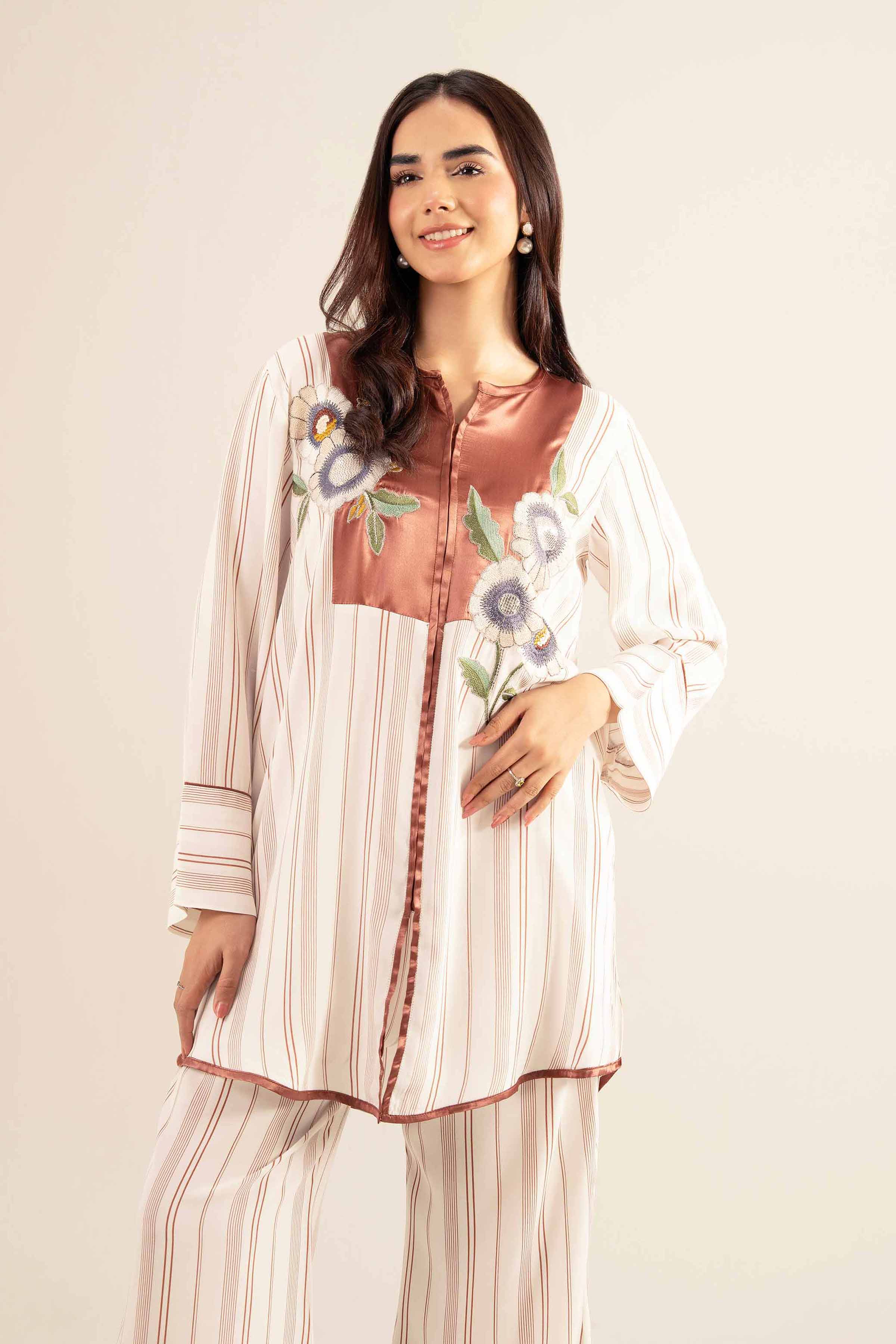2 Piece - Embroidered Suit - AS25-36 - Image 2