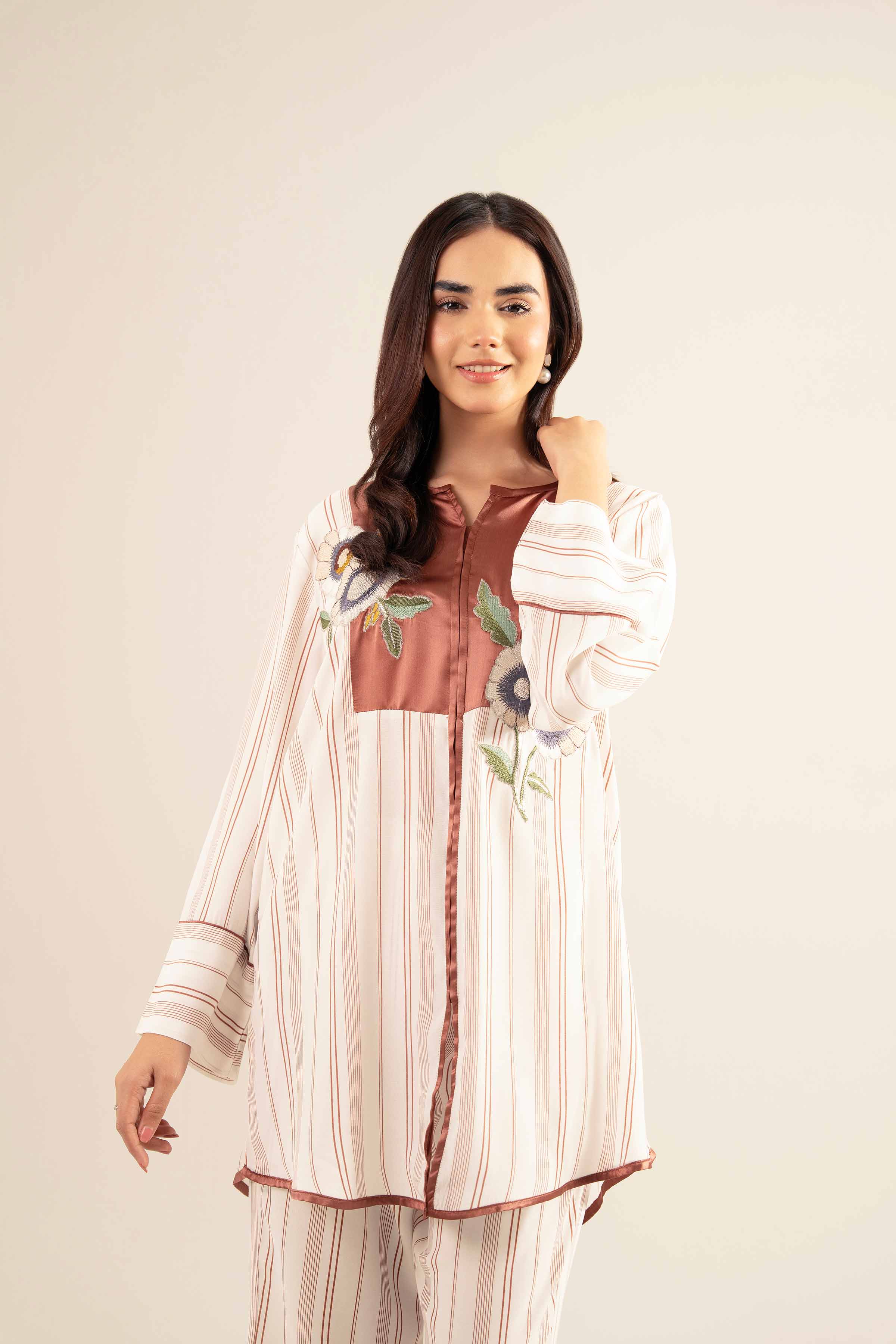 2 Piece - Embroidered Suit - AS25-36 - Image 4