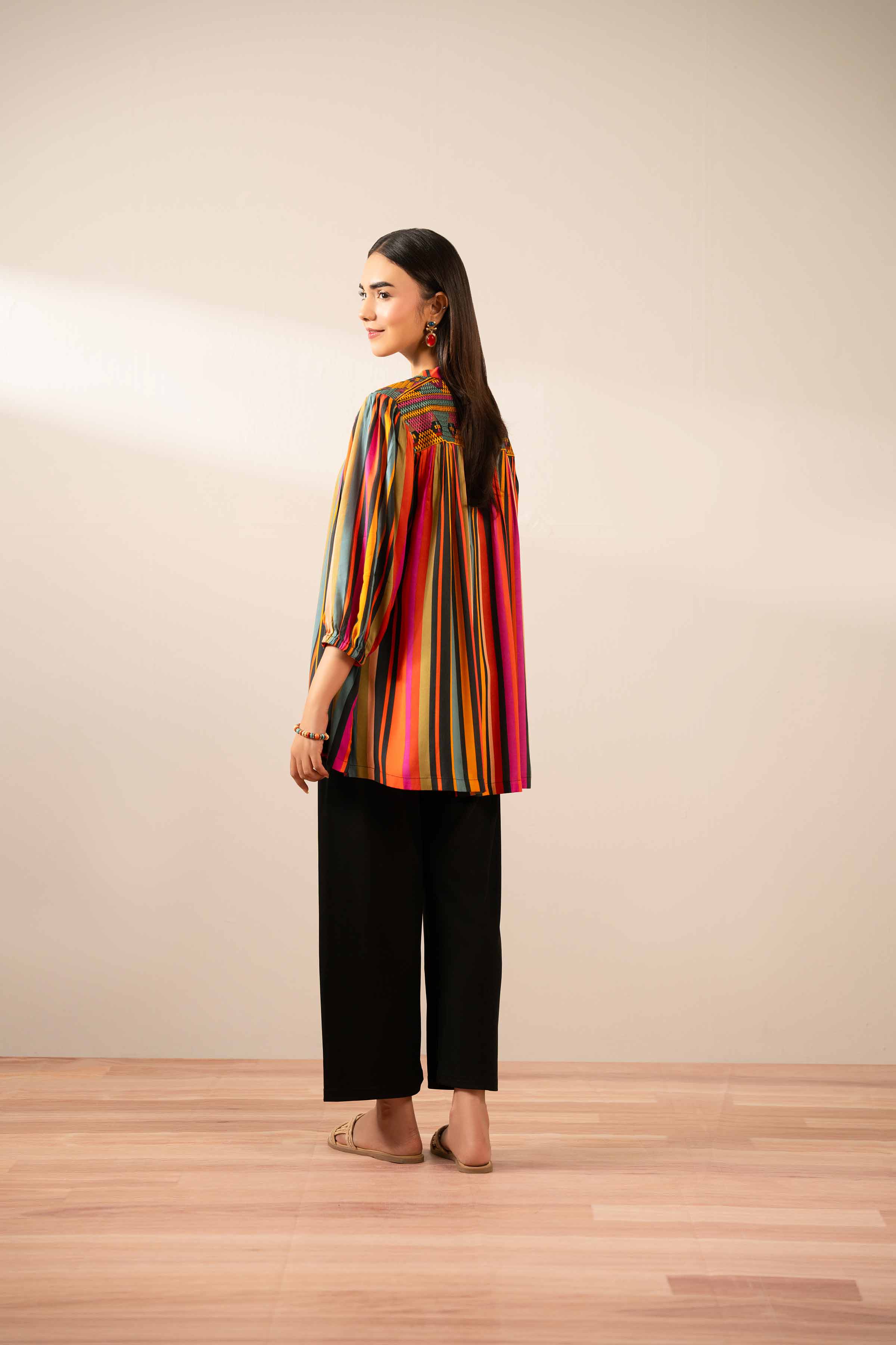 Printed Embroidered Tunic - AS25-93 - Image 8